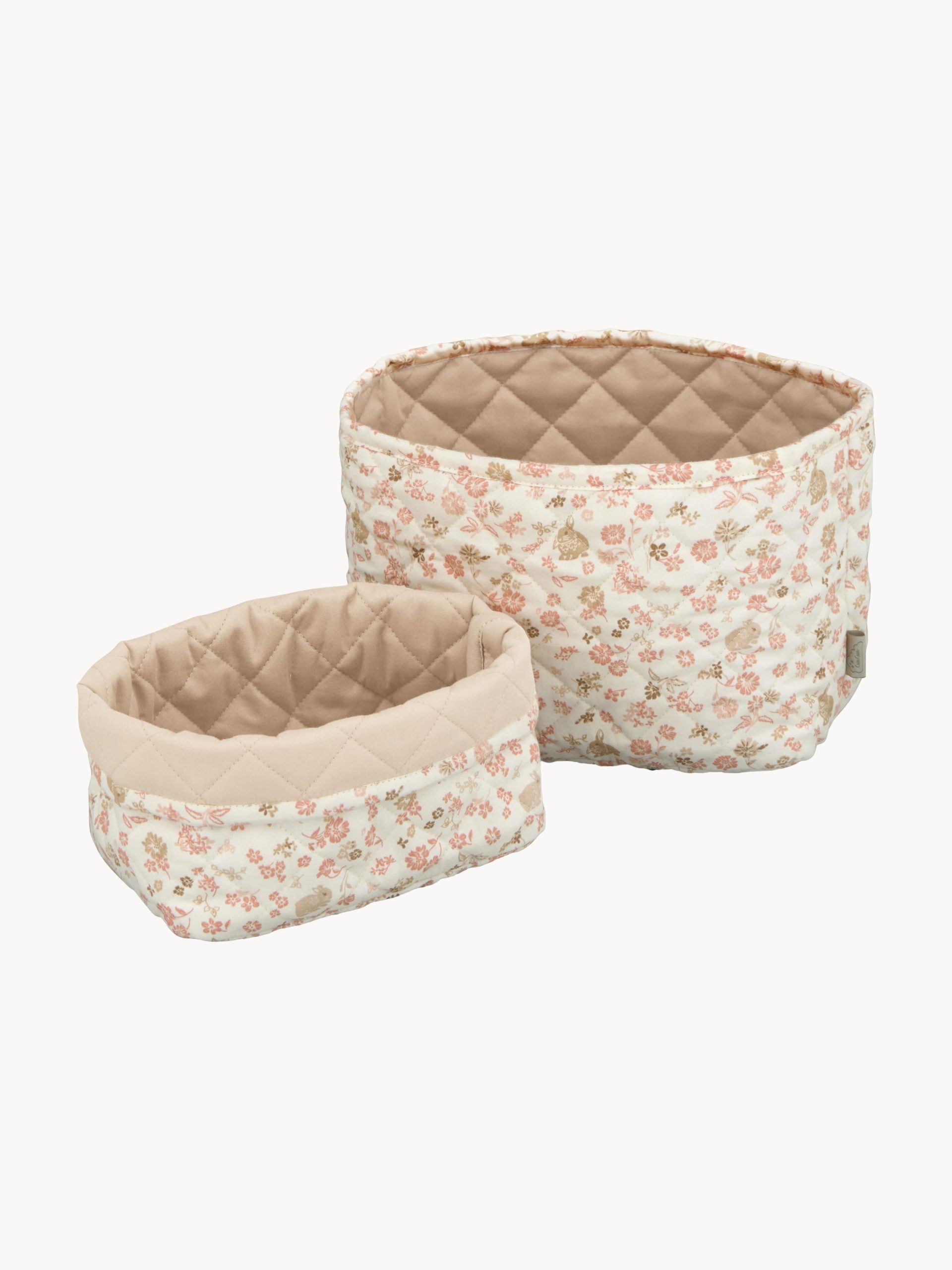 Cestas de almacenaje de algodón ecológico Augusta, 2 uds.