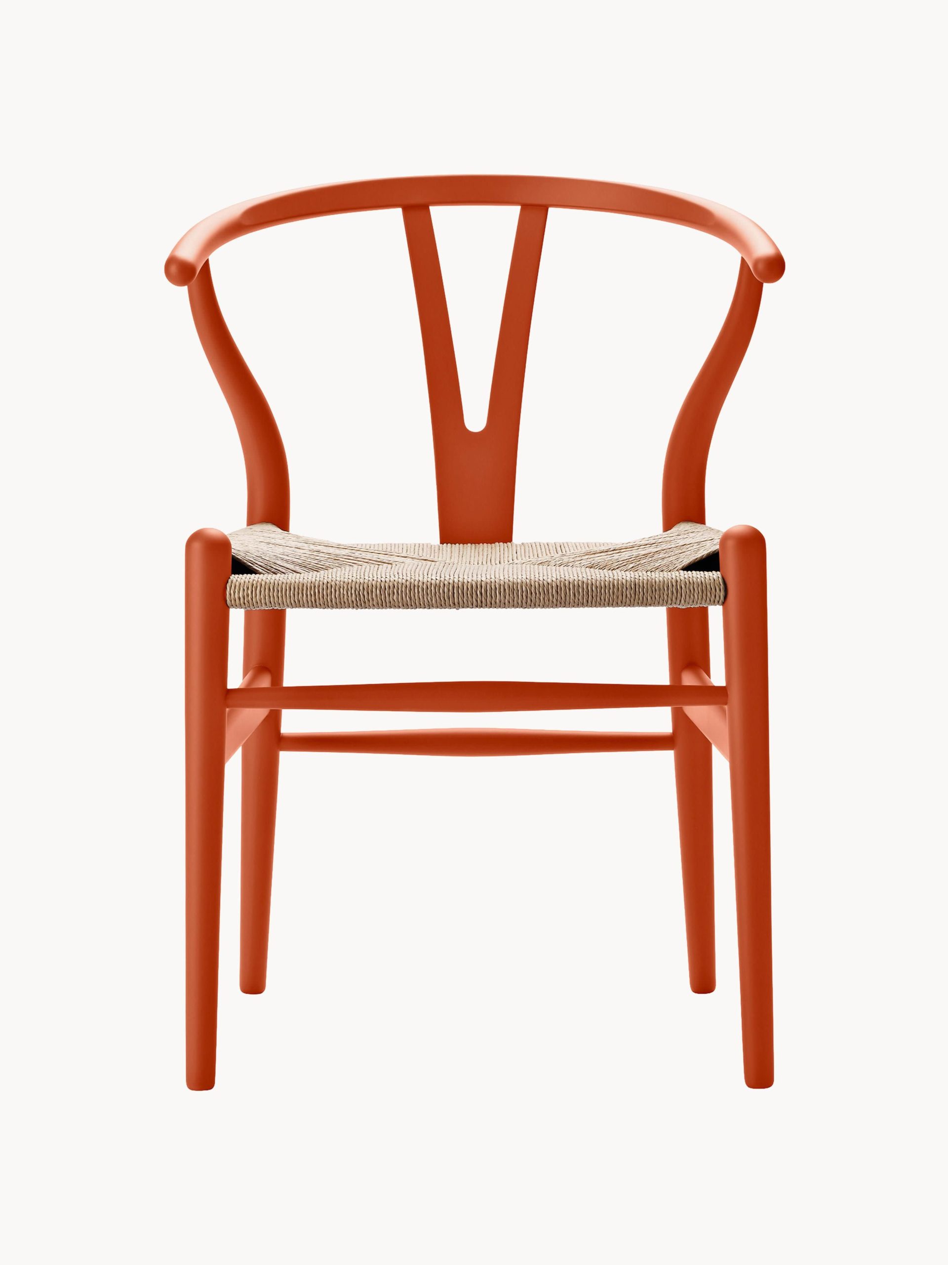 Silla de madera con asiento tejido a mano CH24 Wishbone Chair