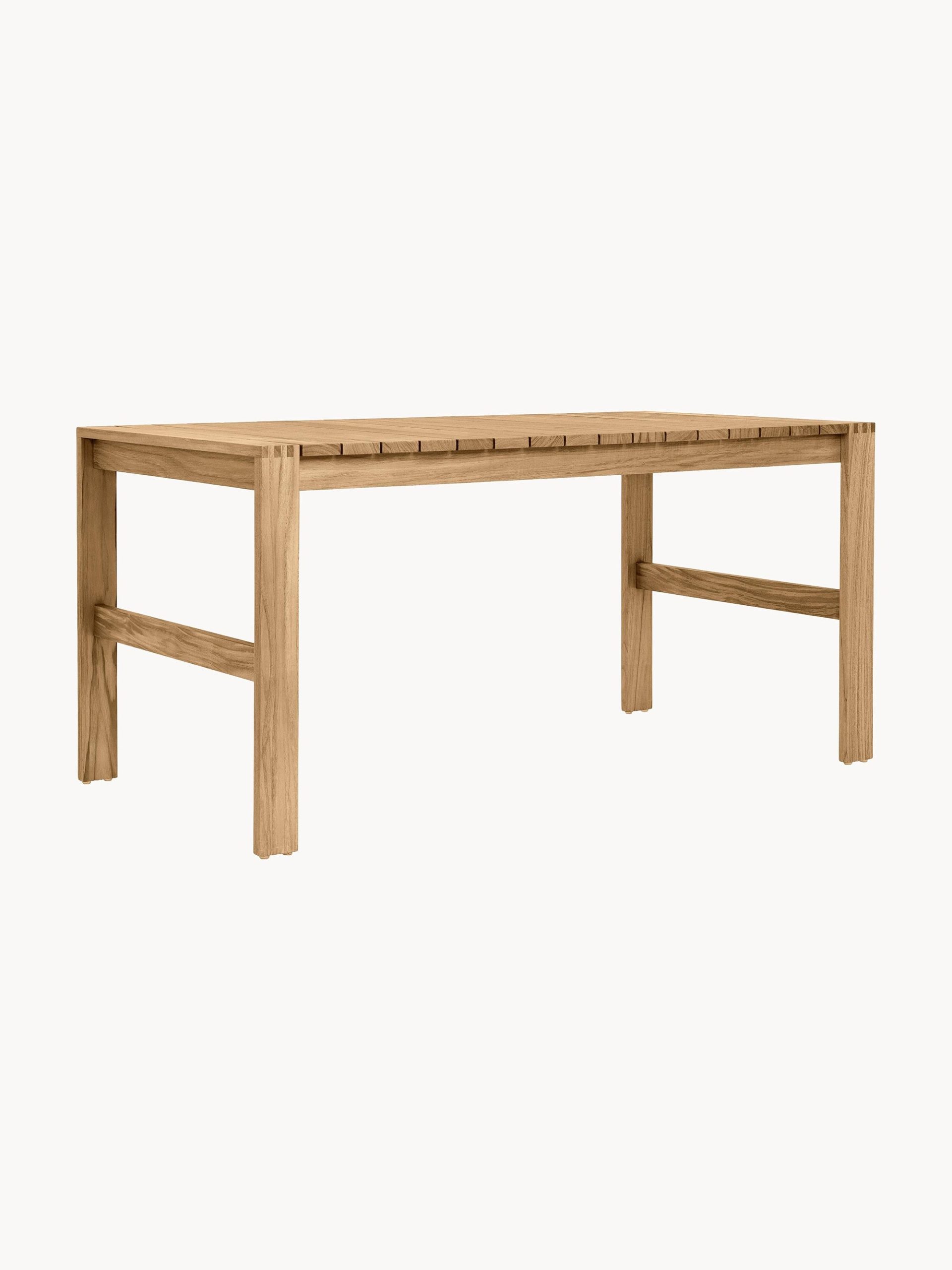 Mesa de jardín plegable de madera de teca BK15, 153 x 76 cm