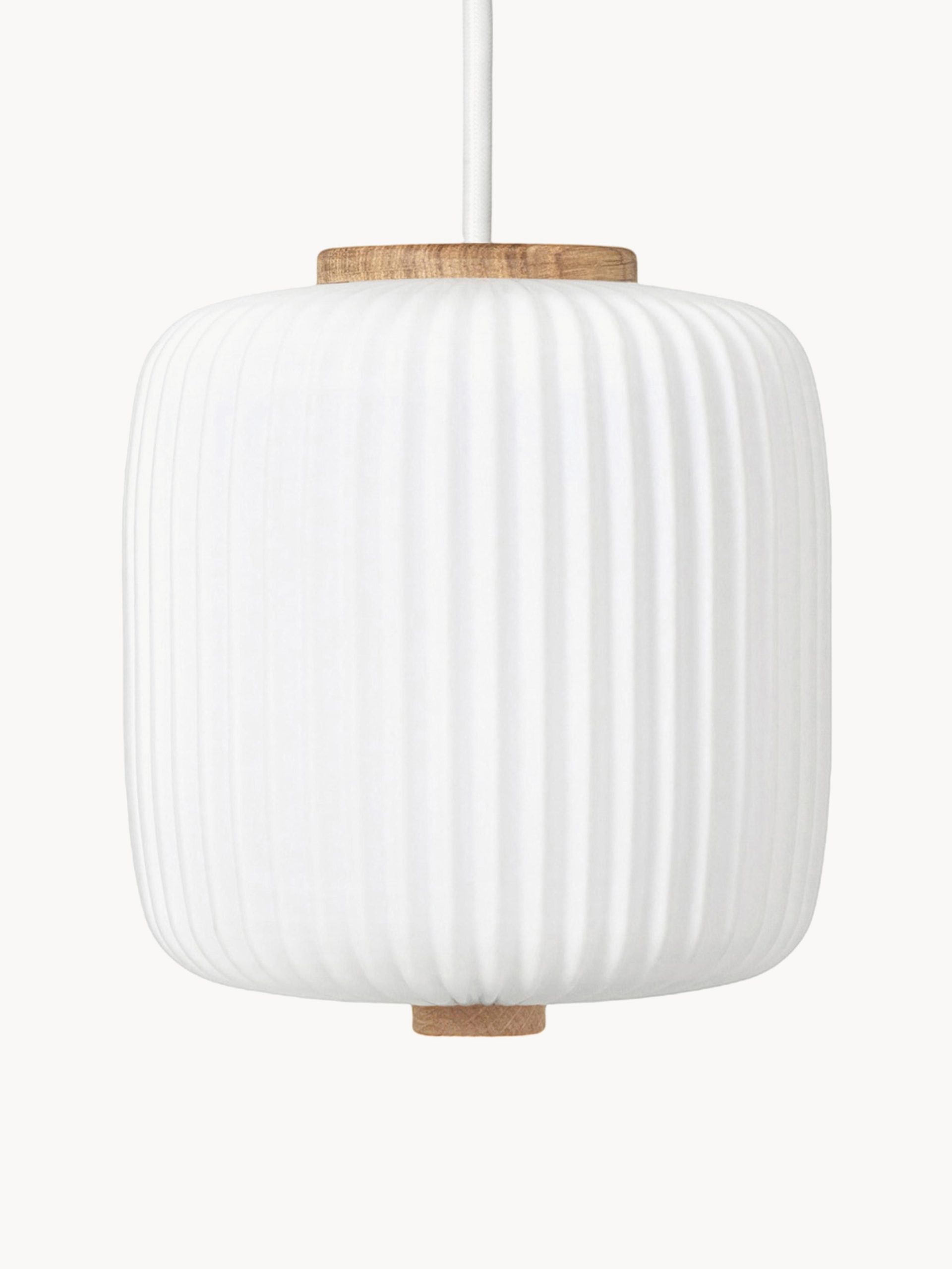 Lámpara de techo pequeña de vidrio opalino soplado EK61