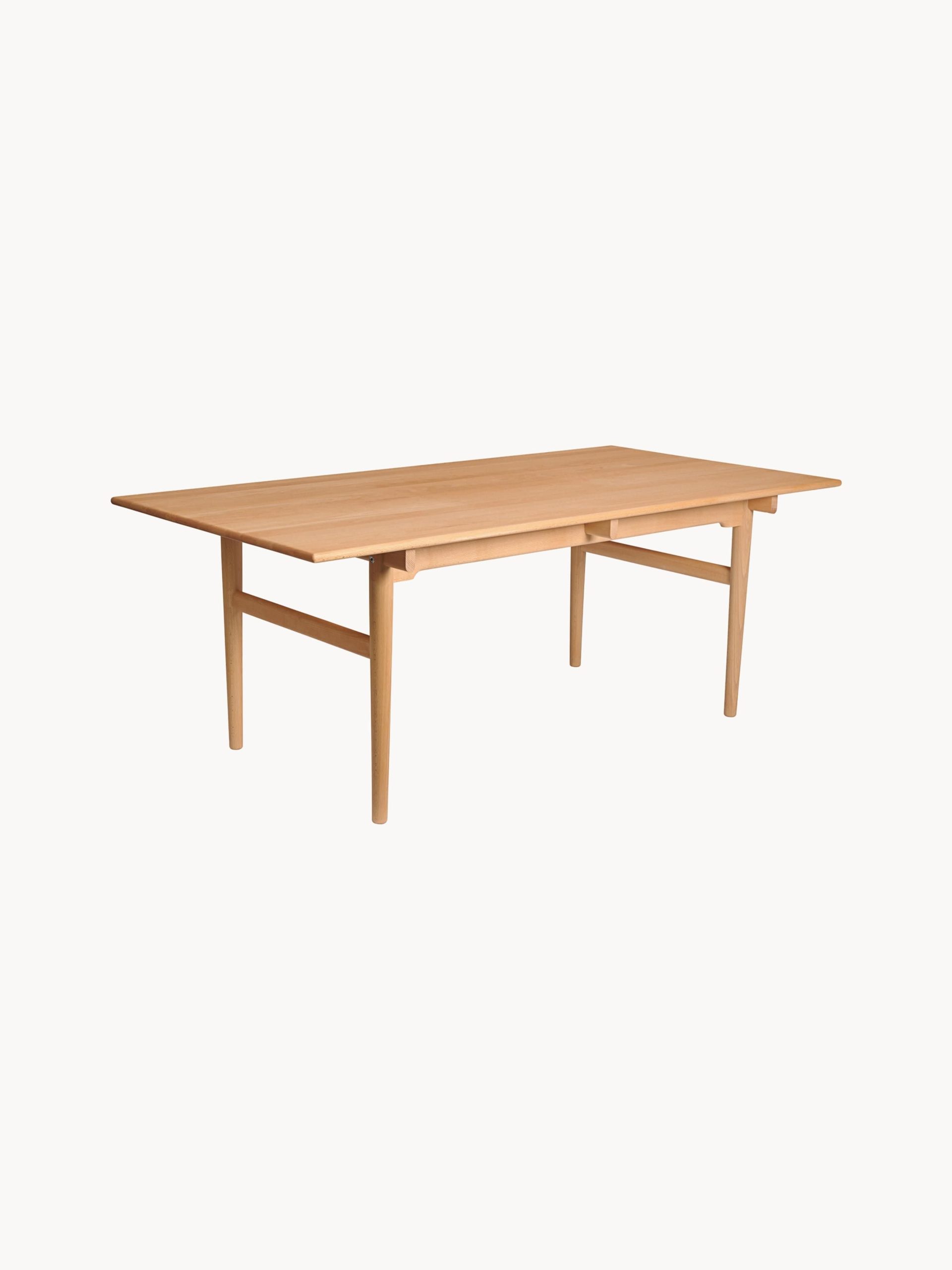 Mesa de comedor de madera de haya CH327, 248 x 62 cm