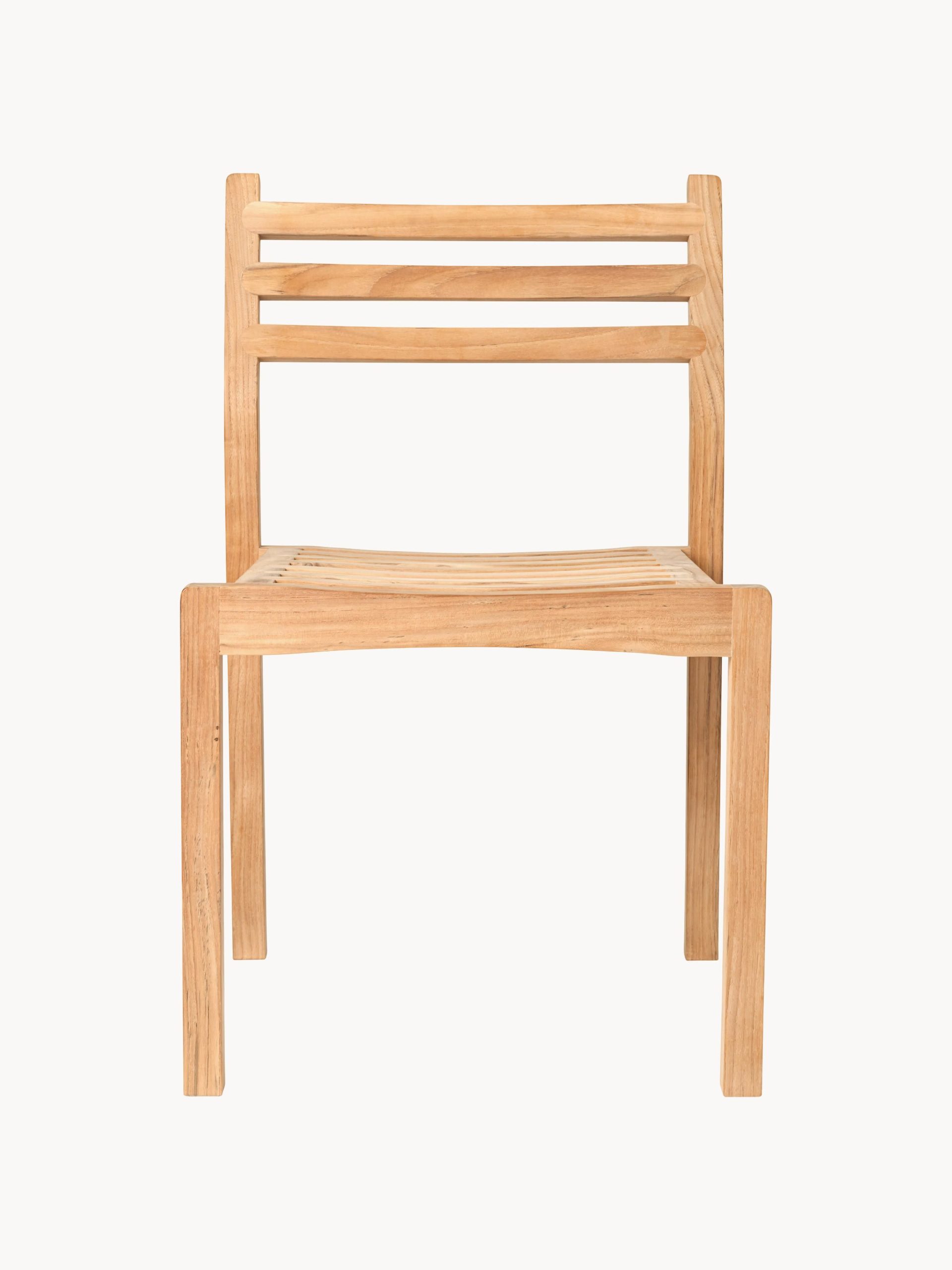 Silla de jardín apilable de madera de teca AH501