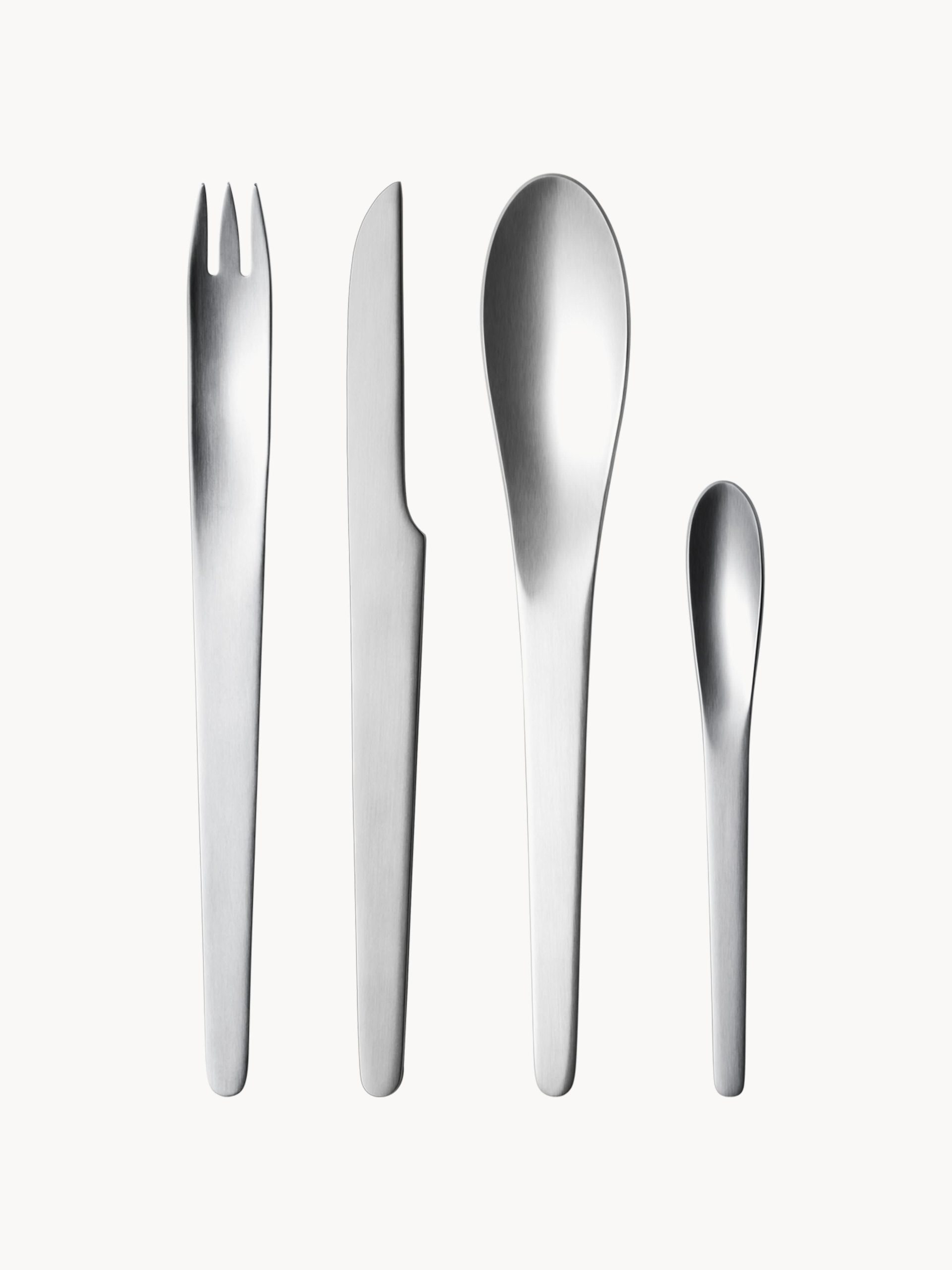 Cubertería muy pulida Arne Jacobsen, tamaños diferentes