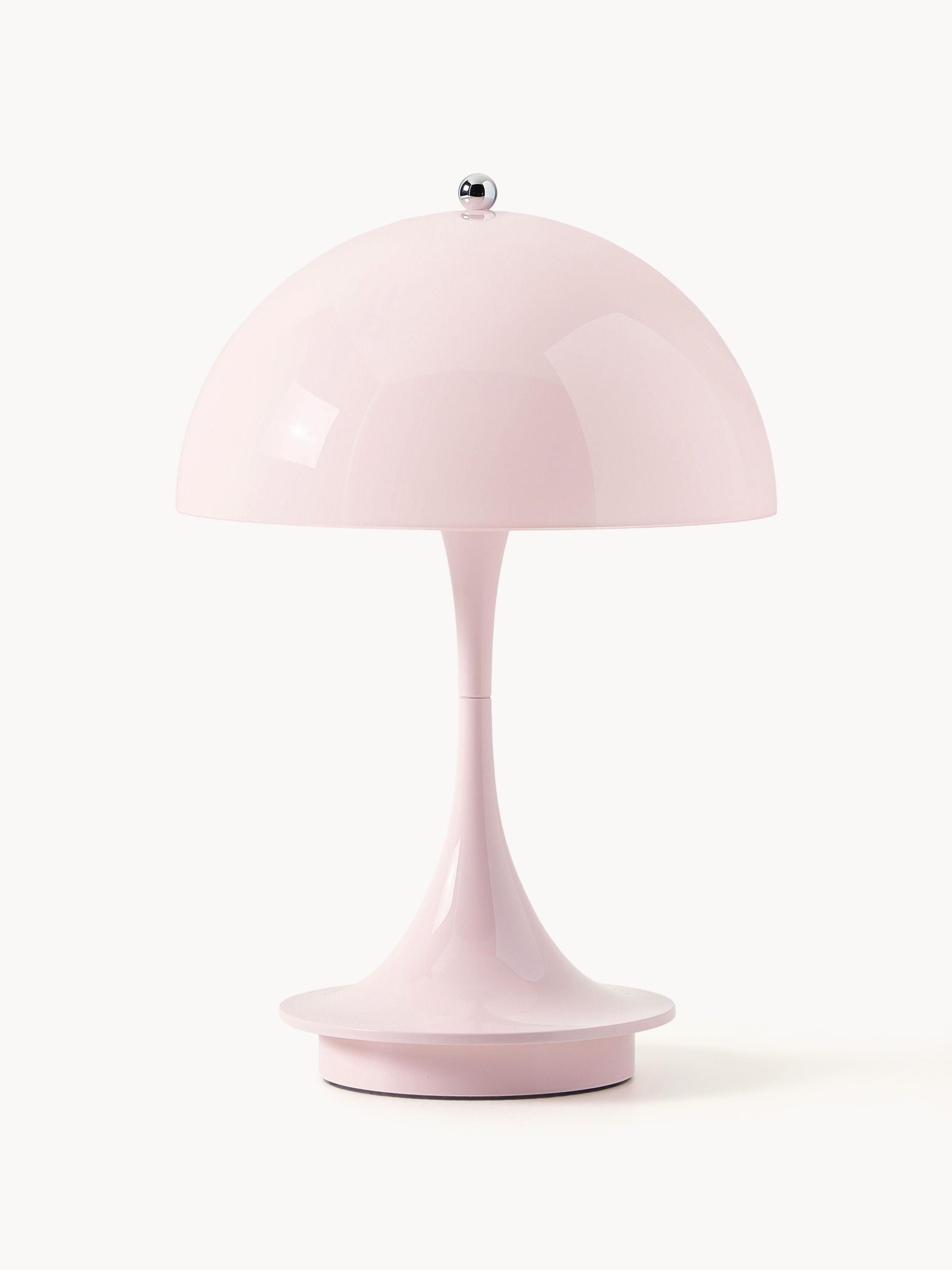 Lámpara de mesa LED regulable Panthella de diseño Verner Panton, 24 cm, portátil