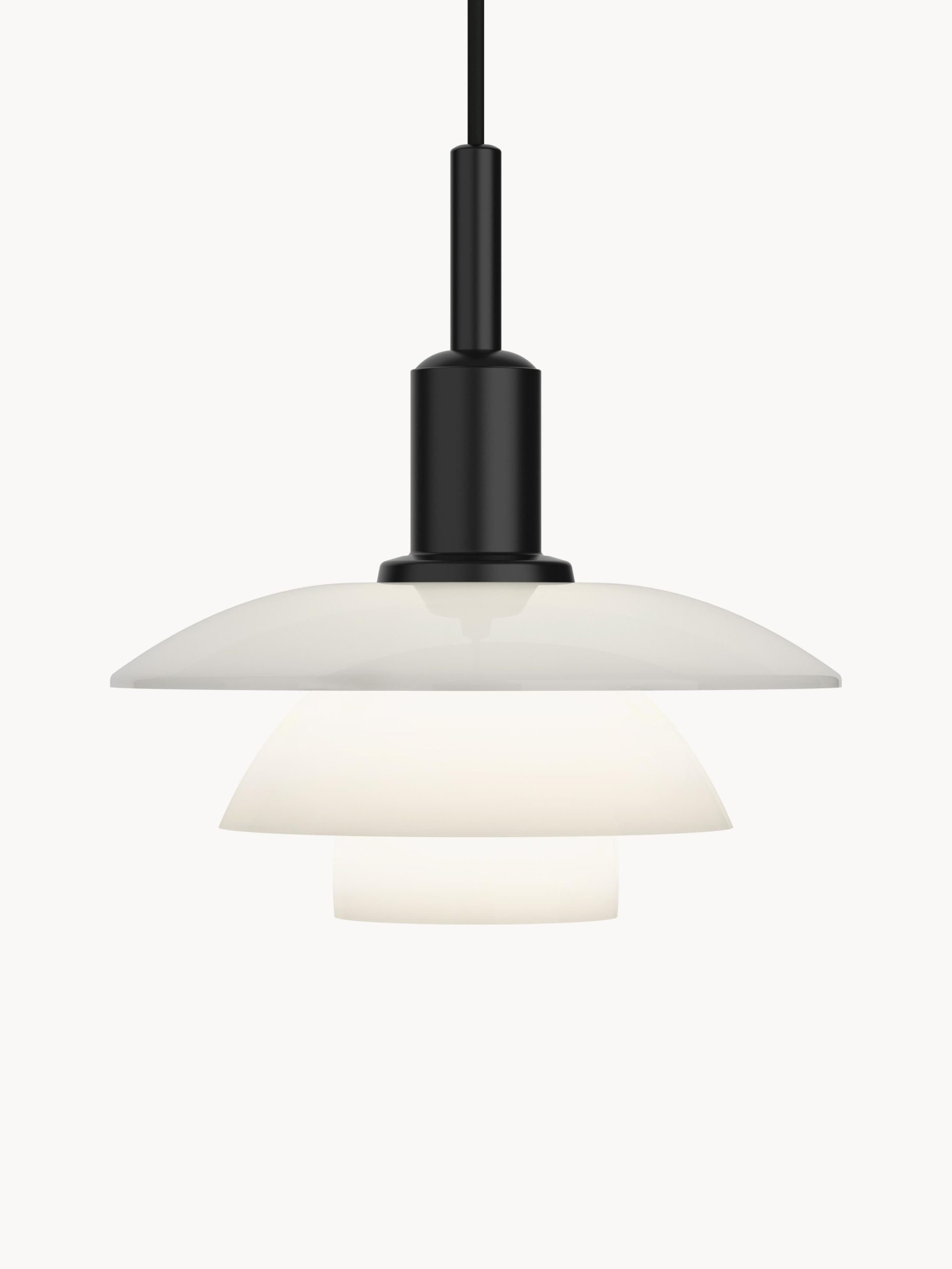 Lámpara de techo pequeña soplada artesanalmente PH 3/3