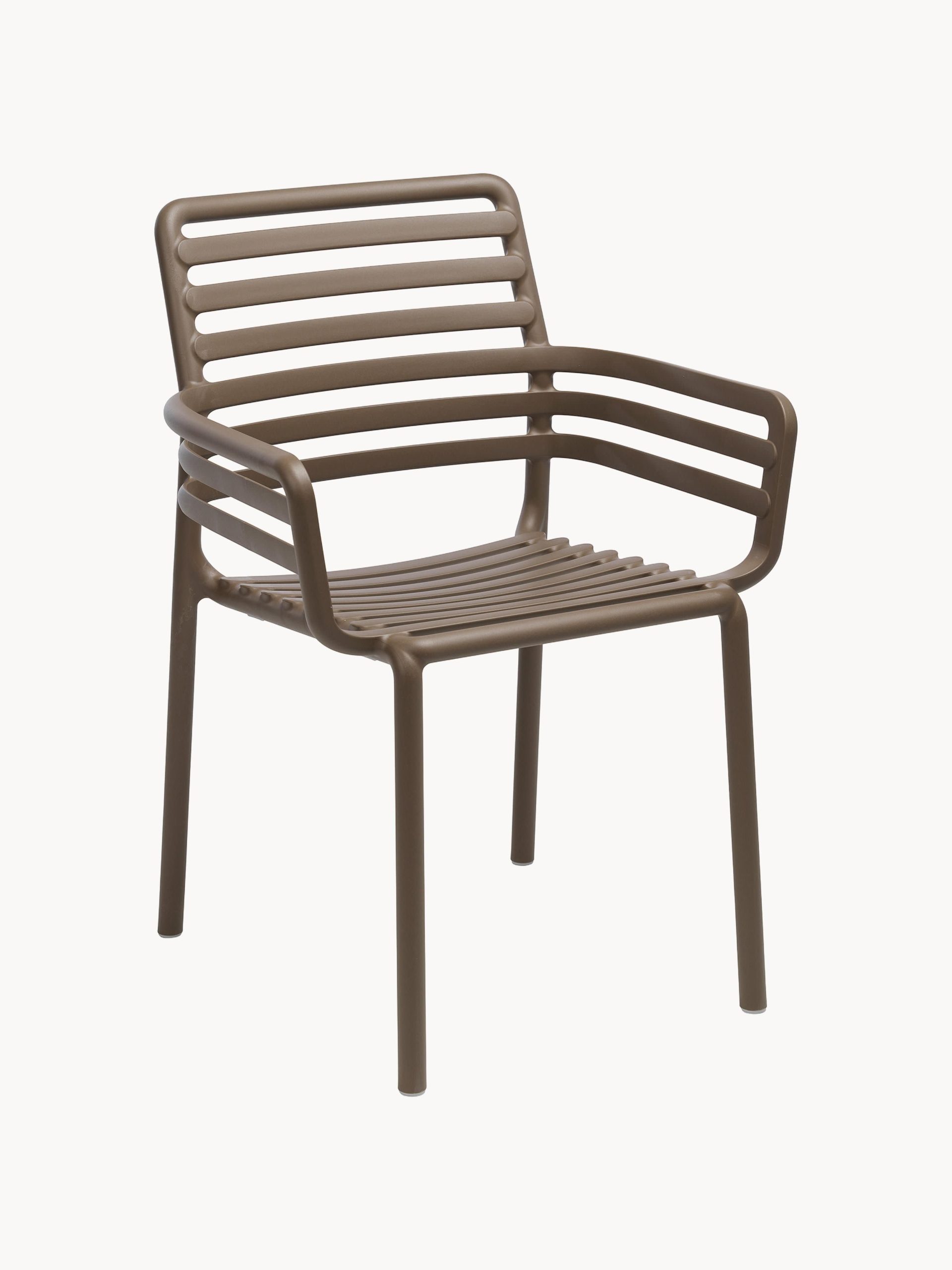 Sillas de jardín apilables con reposabrazos Doga, 2 uds.