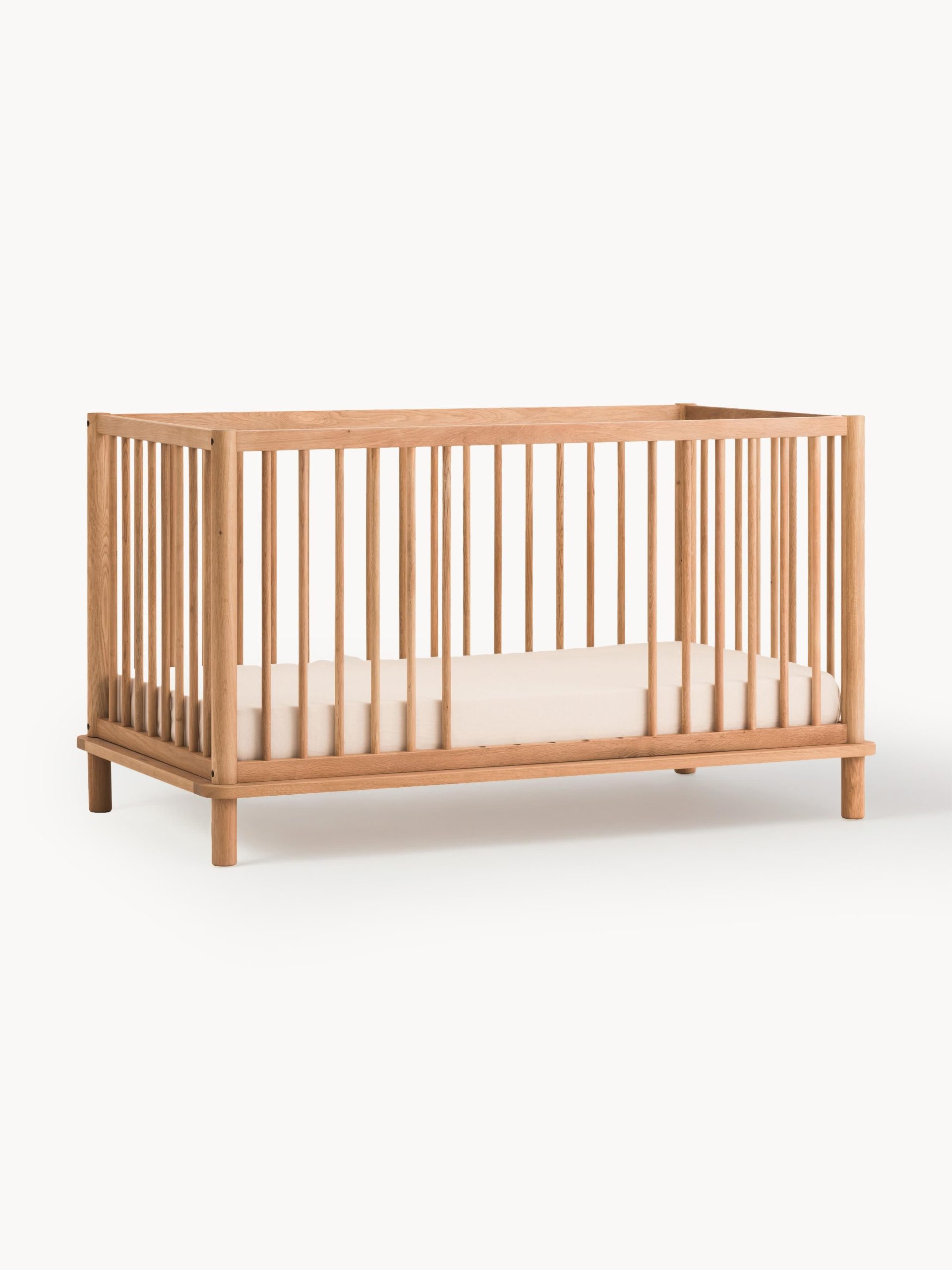 Cuna cama infantil extensible de madera de roble Latitude, 70 x 140 cm