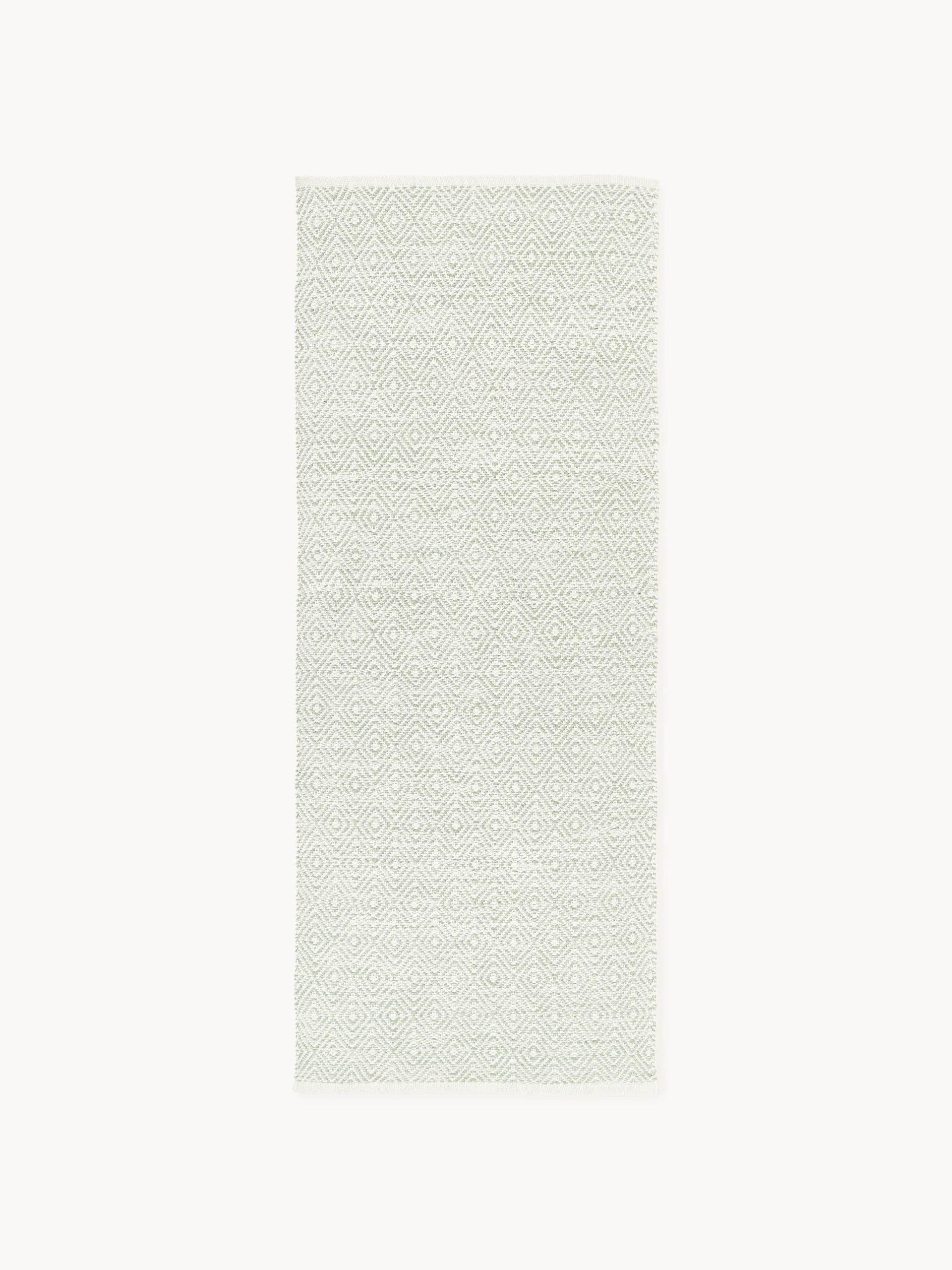 Alfombra corredor artesanal para exterior con estampado vintage Rika