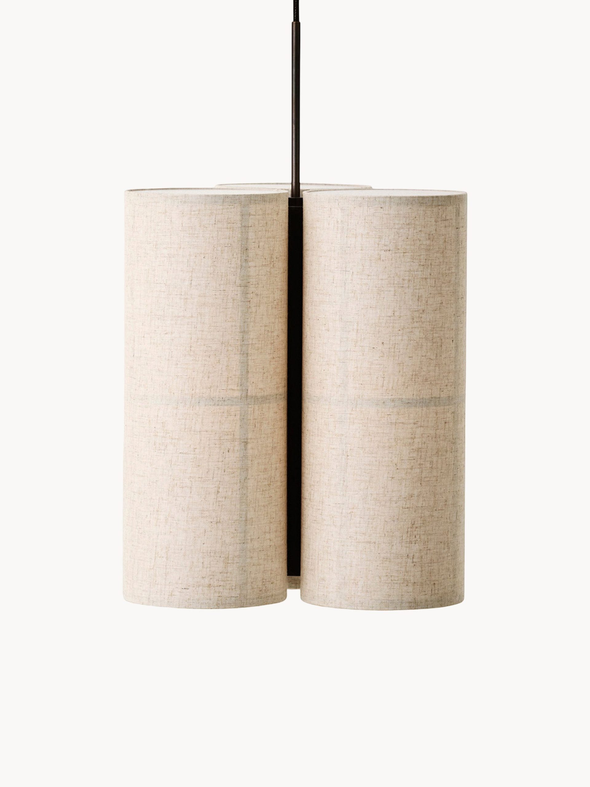 Lámpara de techo de lino artesanal Hashira