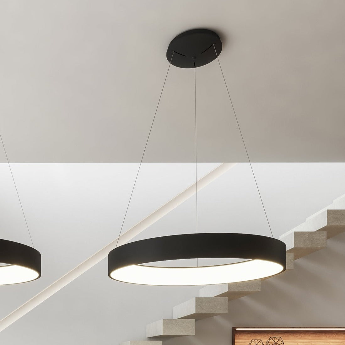 ACB Dilga Lámpara de techo colgante negro LED Slide Switch C3450470N