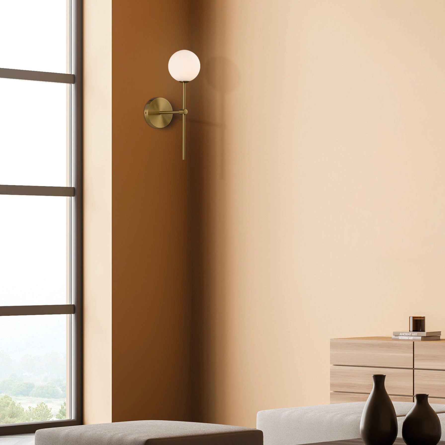 ACB Doris Aplique 16/3820 Oro Viejo/Opal, LED G9 7W, I IP44 A38201O