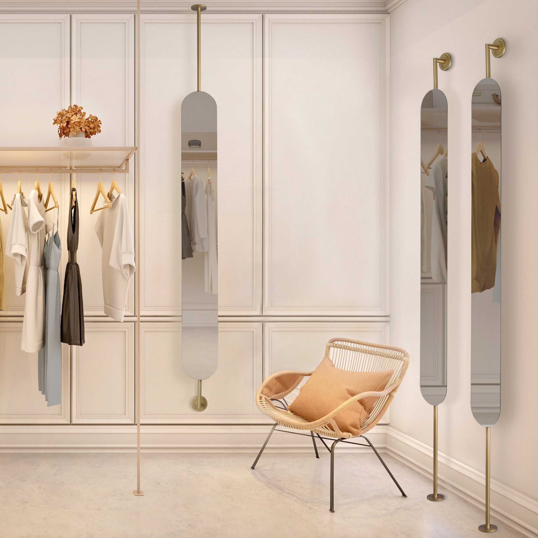 ACB Dresscode Espejo 160x20cm, Suelo, RAL 1036, A10734R1036