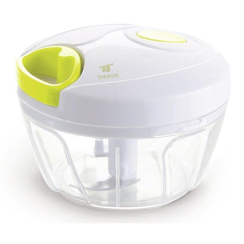 Thulos Mini Picadora Manual TH-KA001 con 3 Cuchillas, Recipiente Transparente y Diseño Ergonómico