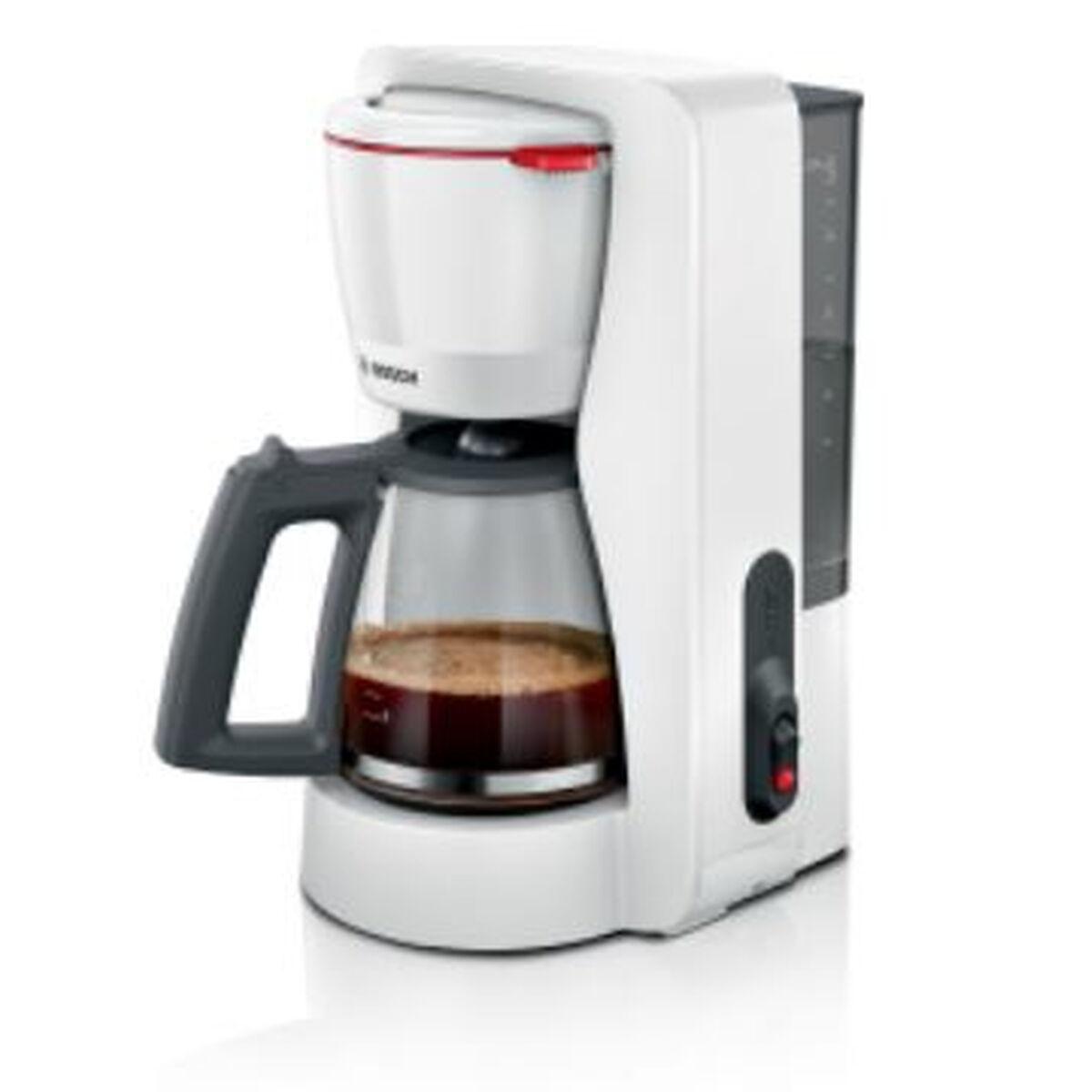 Bosch TKA2M111 MyMoment Cafetera de filtro Blanca con Jarra de cristal 1,25L y Sistema antigoteo