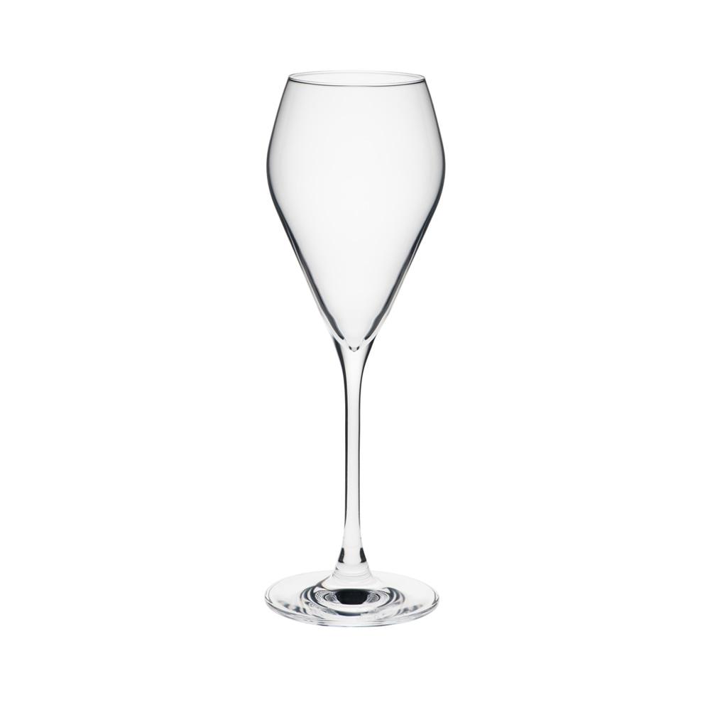 Rona 09 Copa Champán Colección Mode, 240 ml, 215 mm Altura, 72 mm Diámetro, Pack 6 Unidades, Apta para Lavavajillas, Con Punto Perlage