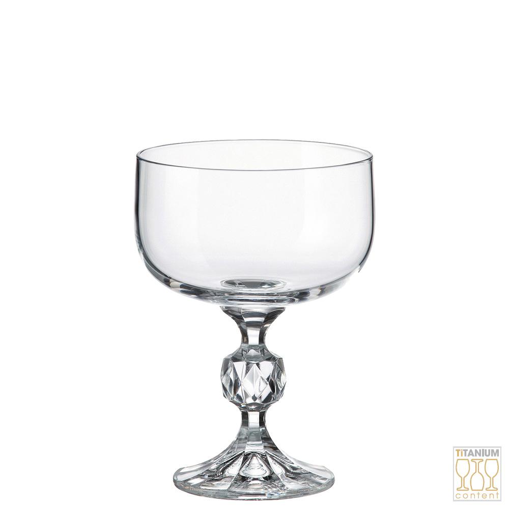 Crystalite Bohemia Copa Champán Baja Cristal con Titanio 200 ml Juego 6 Unidades Colección Sterna Apta Lavavajillas Sin Plomo