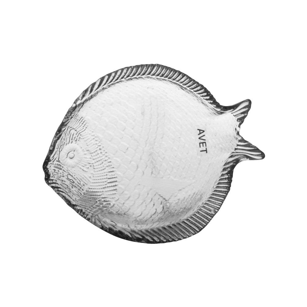 Avet Bol Bajo con Forma de Pez y Relieve | Colección Marina | Set de 6 Unidades | Medidas: 17,5x14,5x3 cm