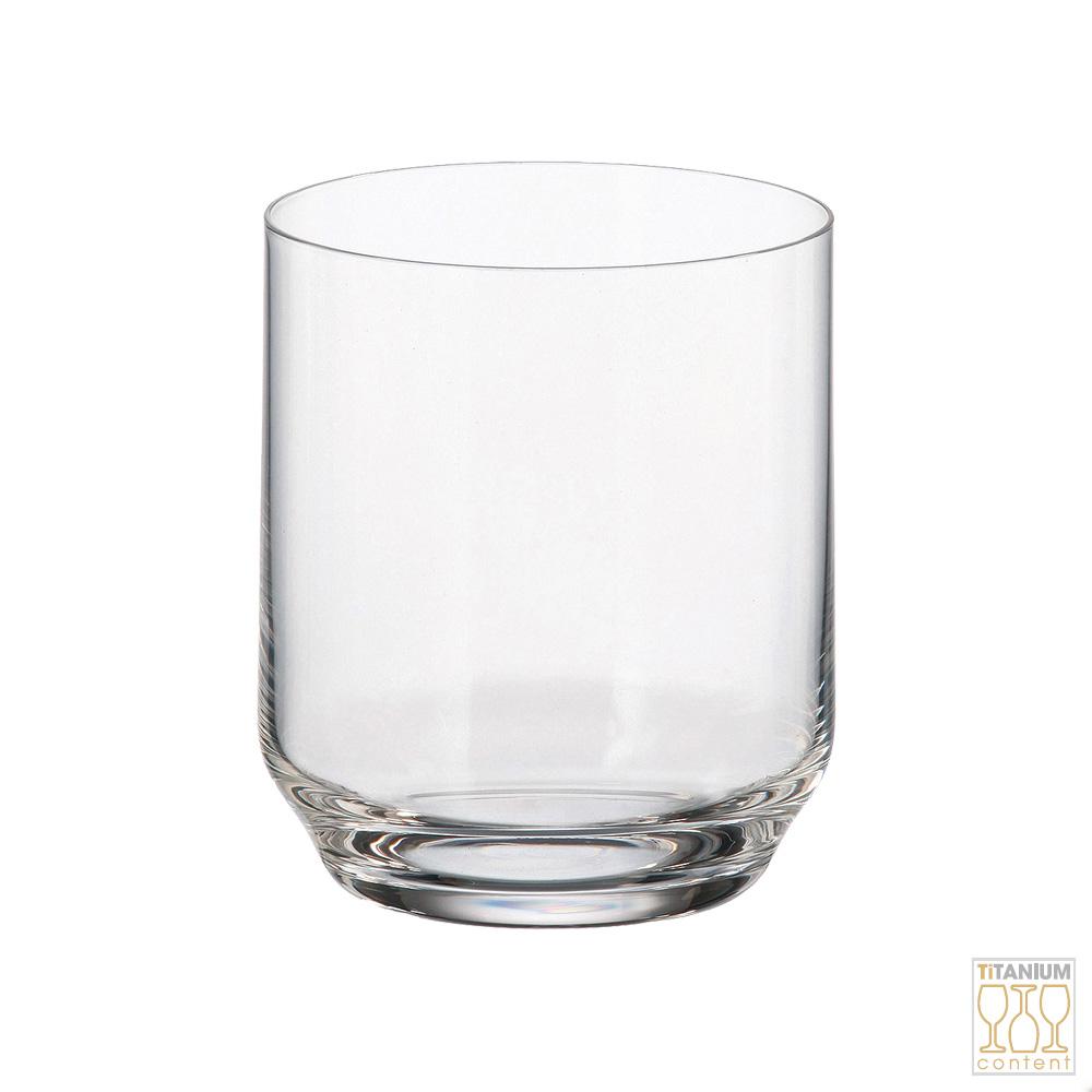 Crystalite Bohemia Vaso Ines-Ara Crystal Glass con Titanio 350 ml (6 Unidades) Altura 95mm Diámetro 80mm
