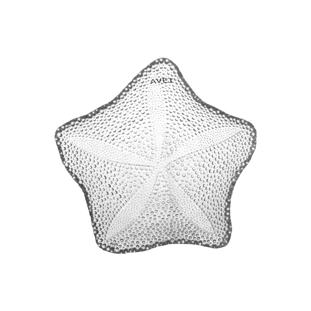 Avet Bol Estrella de Mar con Relieve 17 cm Diámetro, 6 cm Altura (6 Unidades) Colección Marina para Aperitivos, Salpicón y Postres