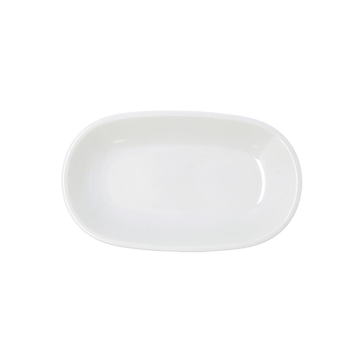 Bidasoa Harmony Hydrozero Fuente Oval de Porcelana 24x14 cm (6 Unidades) para Hostelería, Reforzada, Apta Lavavajillas/Microondas