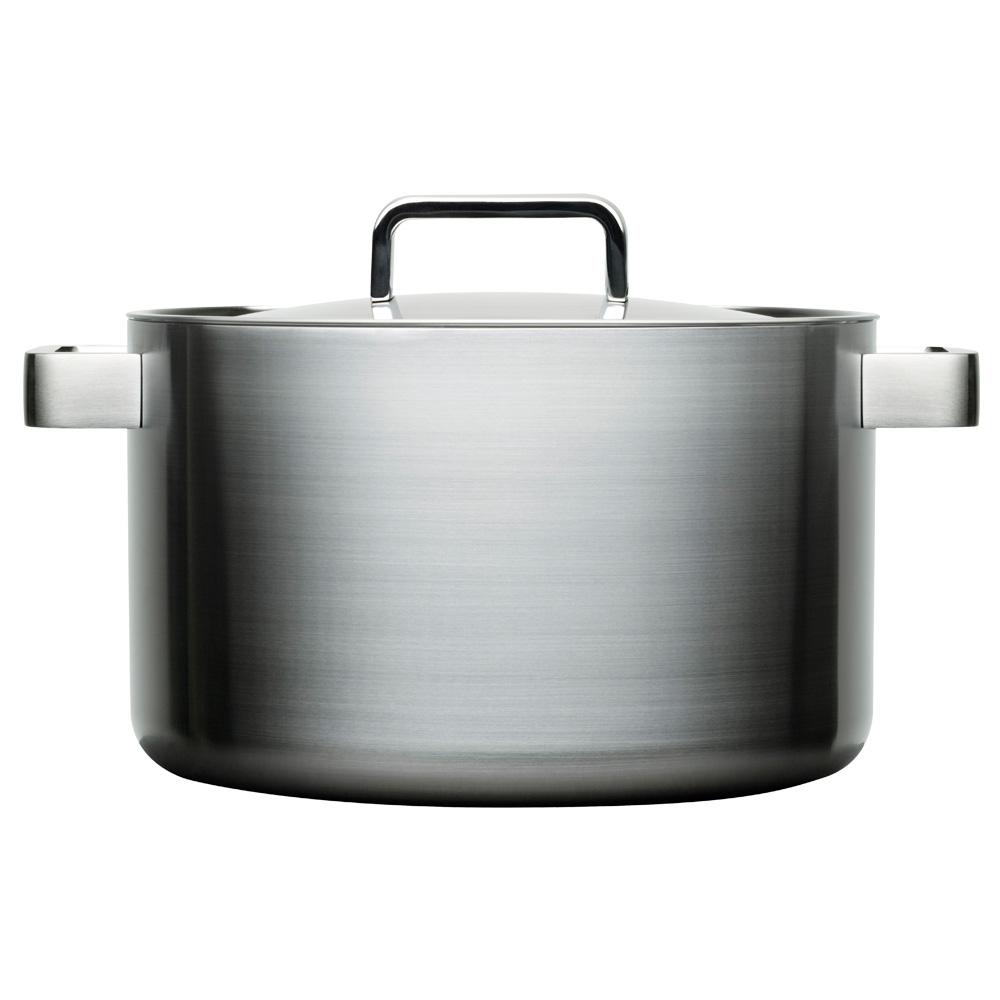 Iittala Olla con Tapa Tools Acero Inoxidable Pulido 8 L de 26 cm Apta para todo tipo de cocinas, horno y lavavajillas