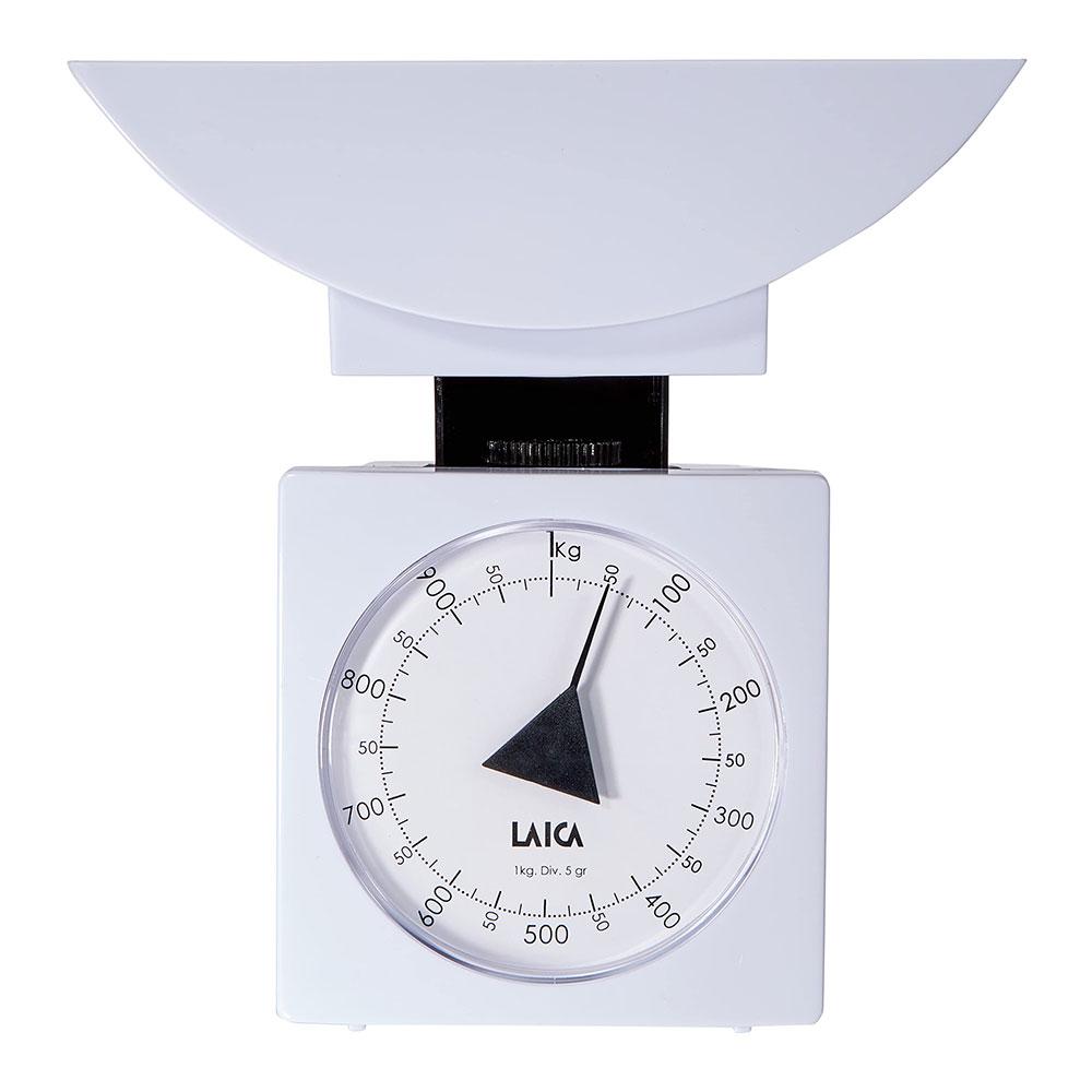 Laica Balanza de cocina mecánica blanca 1kg Ks711