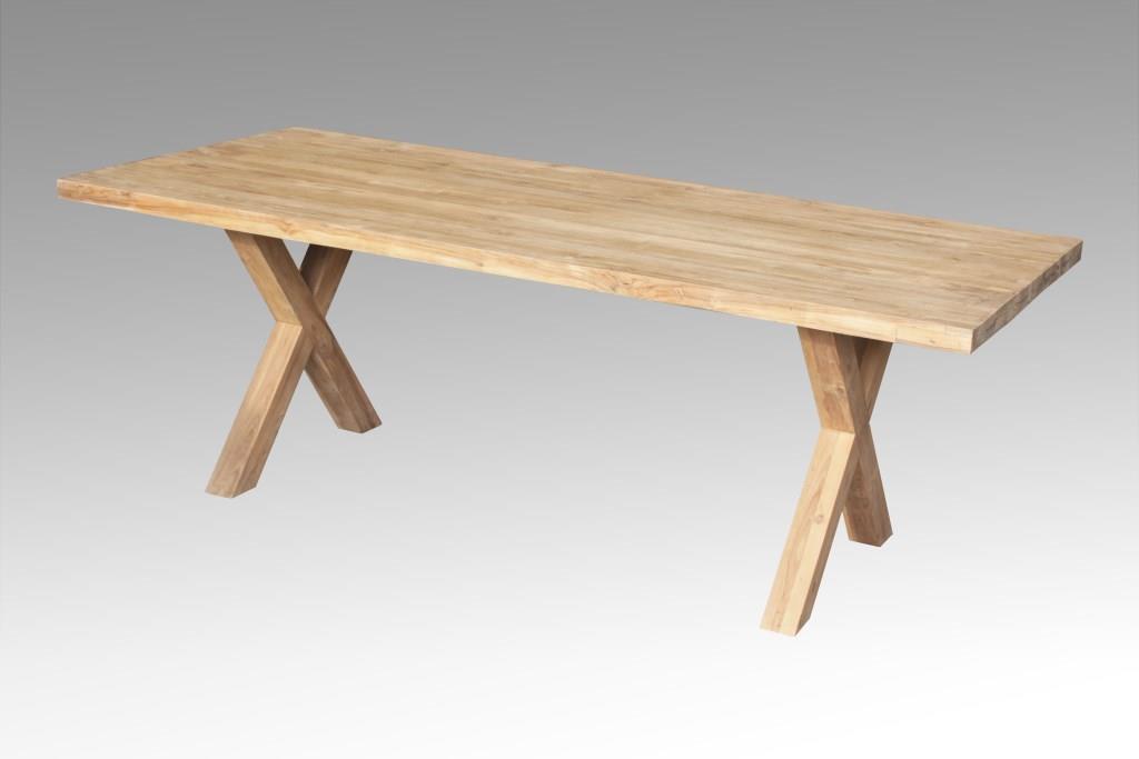 Mesa de Comedor Home ESPRIT madera de teca 220 x 100 x 76 cm