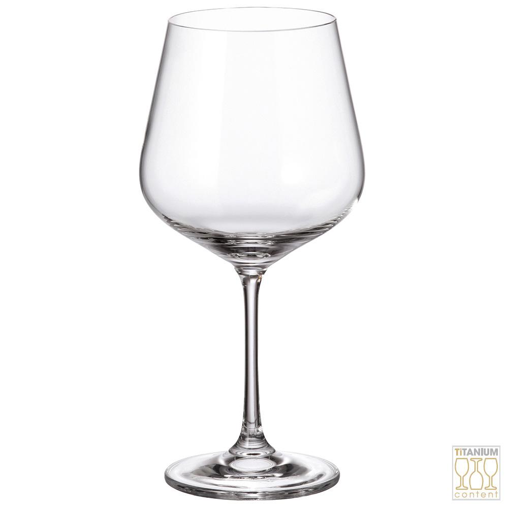 Crystalite Bohemia Copa 600 Ml Altura 215 mm Strix Vidrio Titanio Resistente Apto Lavavajillas (6 Unidades)