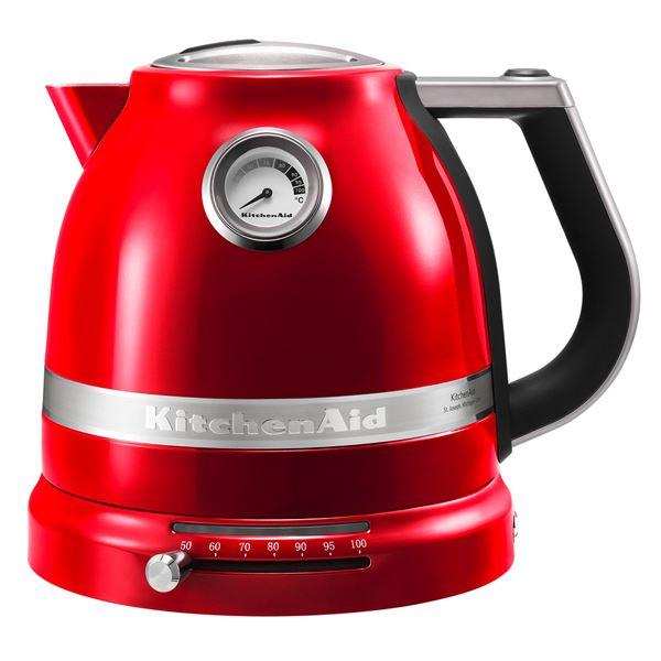 Kitchenaid 5KEK1522 Hervidor de Agua 1.5L Rojo Manzana con Control de Temperatura y Pared Dual