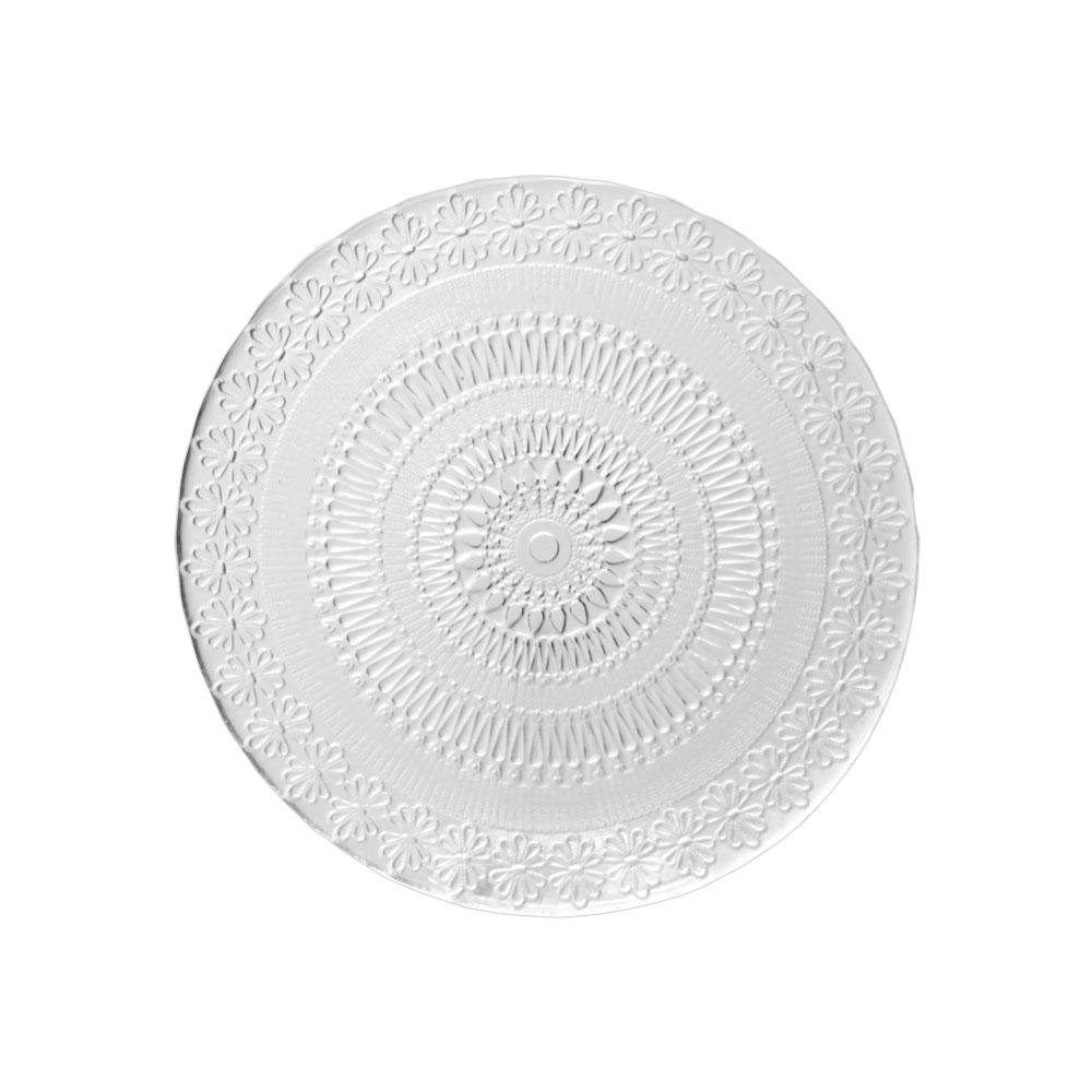 Avet Plato de Postre de Cristal 21,3 cm - Set de 6 Unidades Colección Magreb con Diseño Marroquí y Relieve Exterior