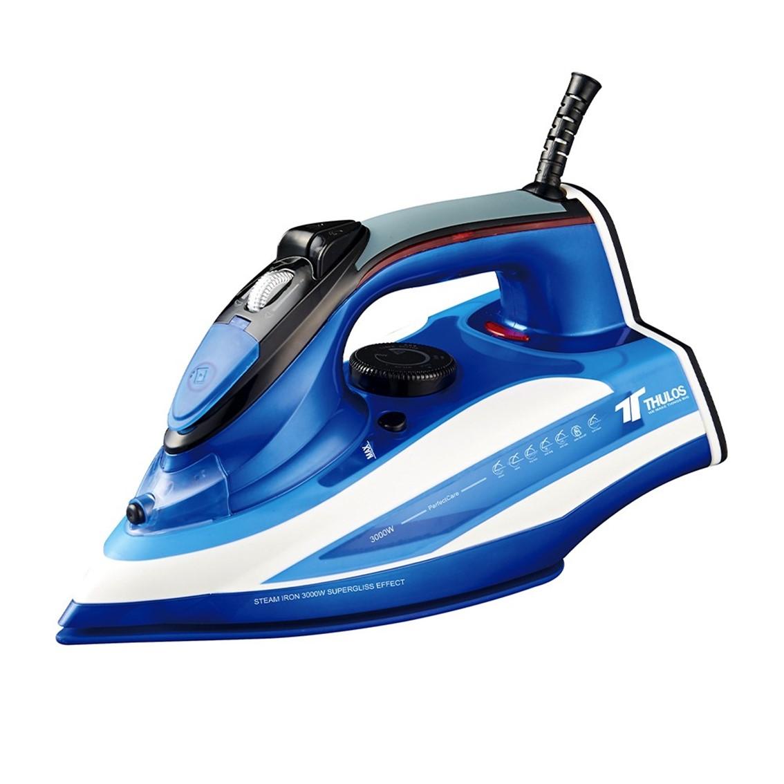 Thulos Plancha Vapor TH-PV3000 3000W, Suela Nano Cerámica, Seco/Spray/Vapor, Autoapagado