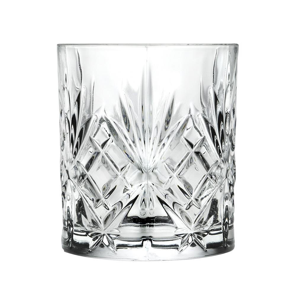 Rcr Cristalleria IT Vaso de Cristal Melodia LUXION® Eco-Crystal 240 ml, Juego de 6 Vasos, Altura 85 mm, Diámetro 74 mm