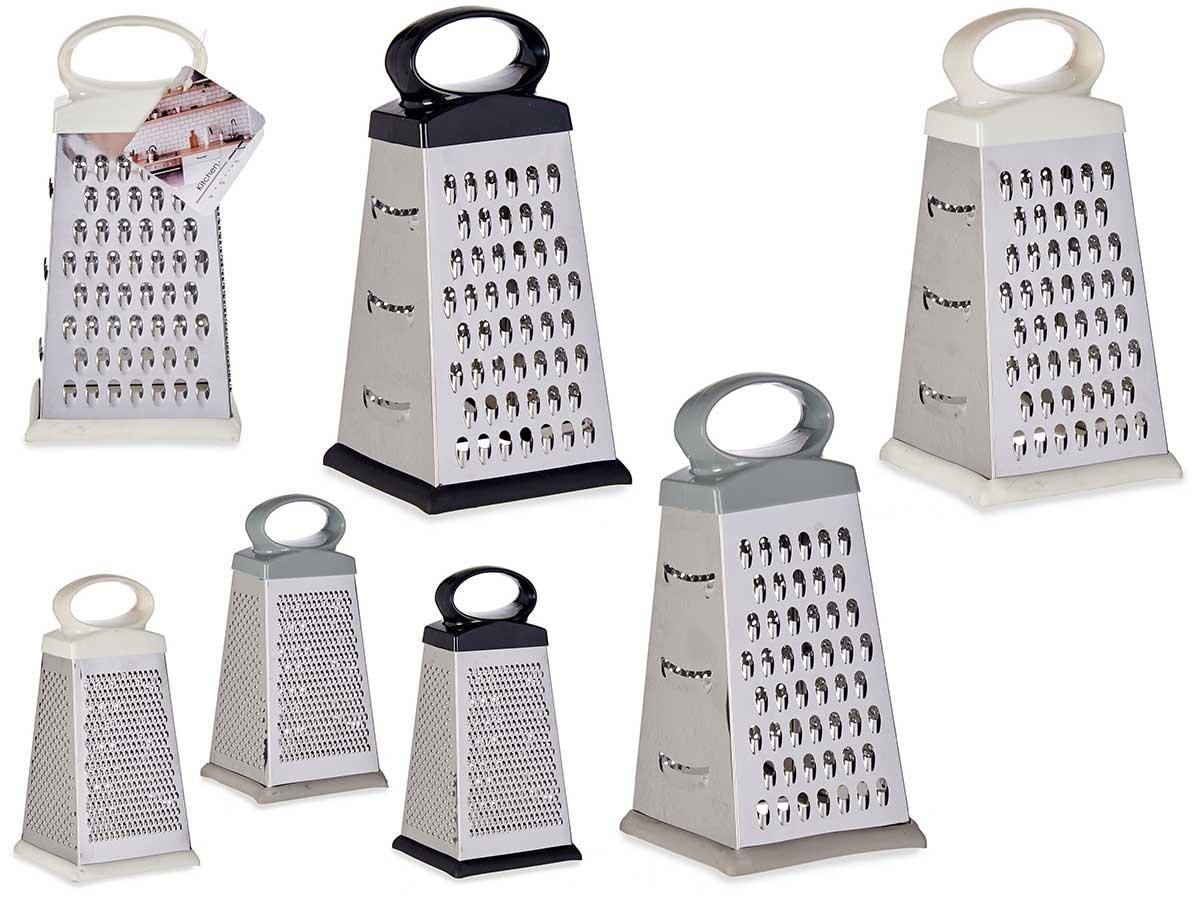 Kinvara Rallador de Acero Rectangular, Varios Colores, 11.5x22.5x10 cm (24 Unidades)