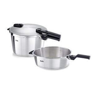 Fissler 602-810-11-000/0 Set Ollas a Presión Vitaquick Premium Acero Inoxidable 26cm – 8+4L Apto para Inducción