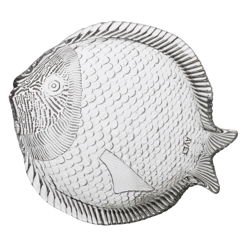 Avet Plato Fuente Pez Colección Marina 25x22 cm, Set de 6 unidades con relieve