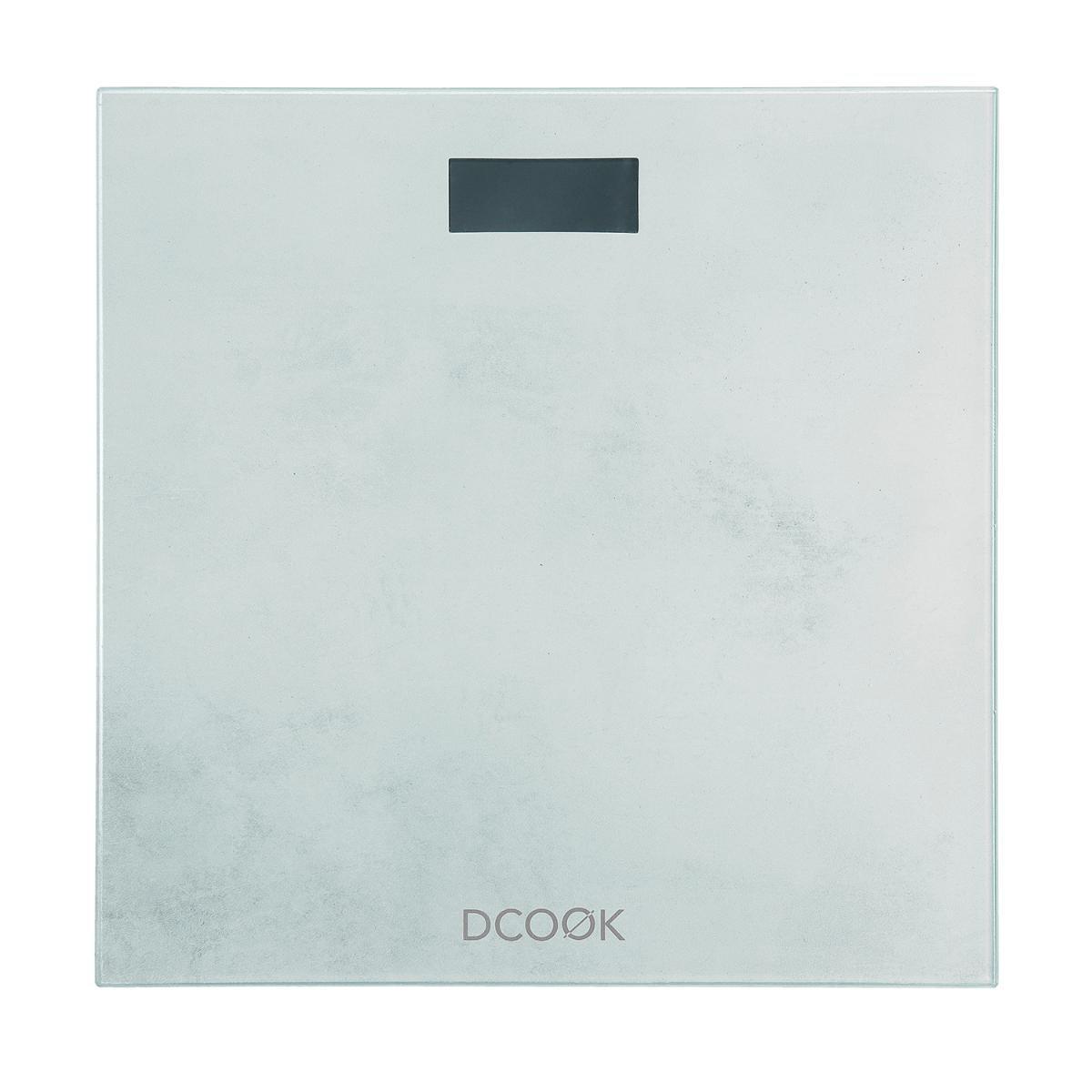 DCook Gallery Báscula de Baño Digital 180 kg Vidrio Templado Pantalla Temperatura Autoapagado Pilas Incluidas Pack 10 Unidades
