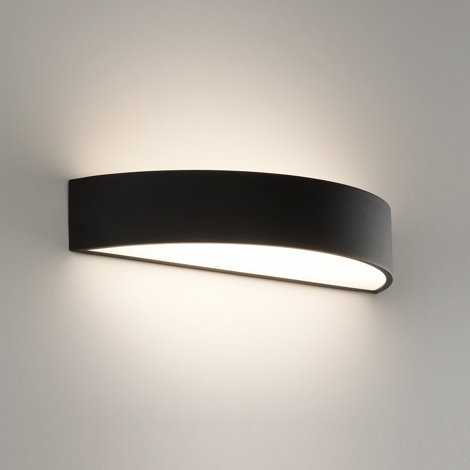 ACB Isia Aplique negro LED 2x LED Slide Switch A3453670N