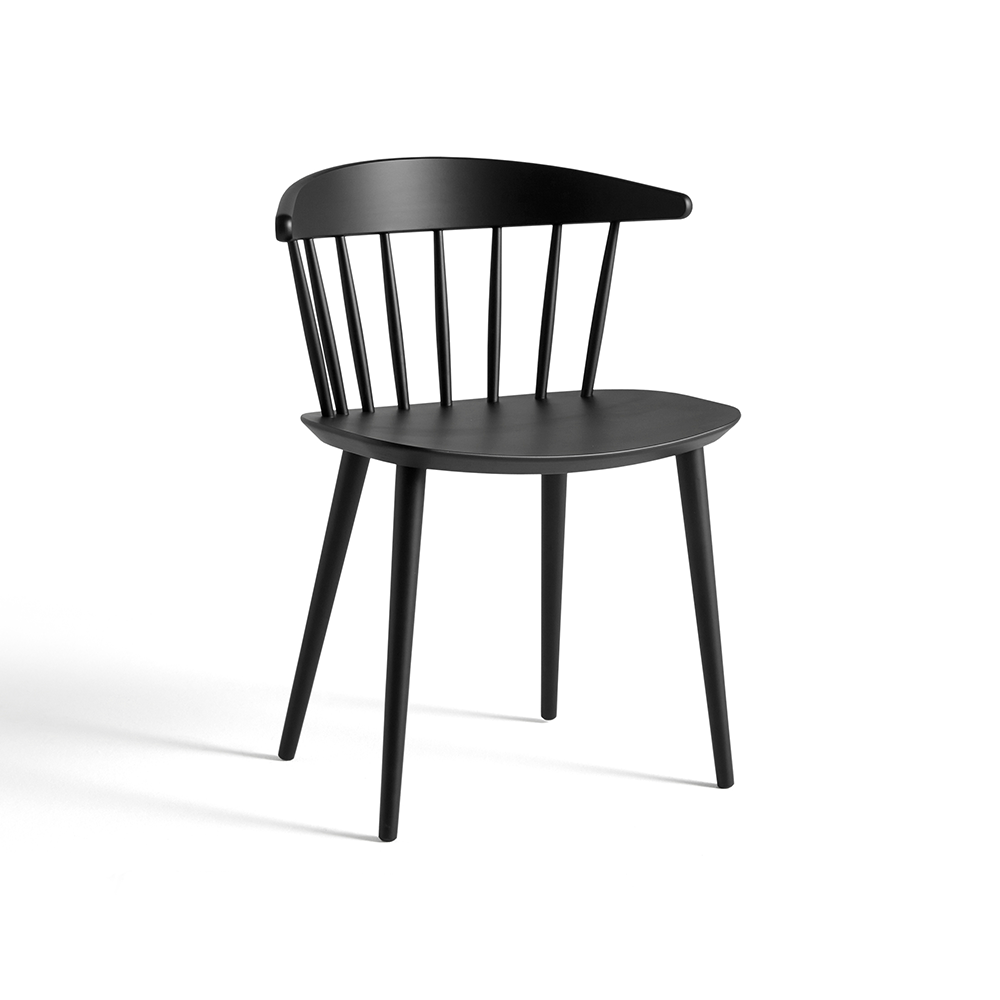 Silla J104 Black lacquered beech