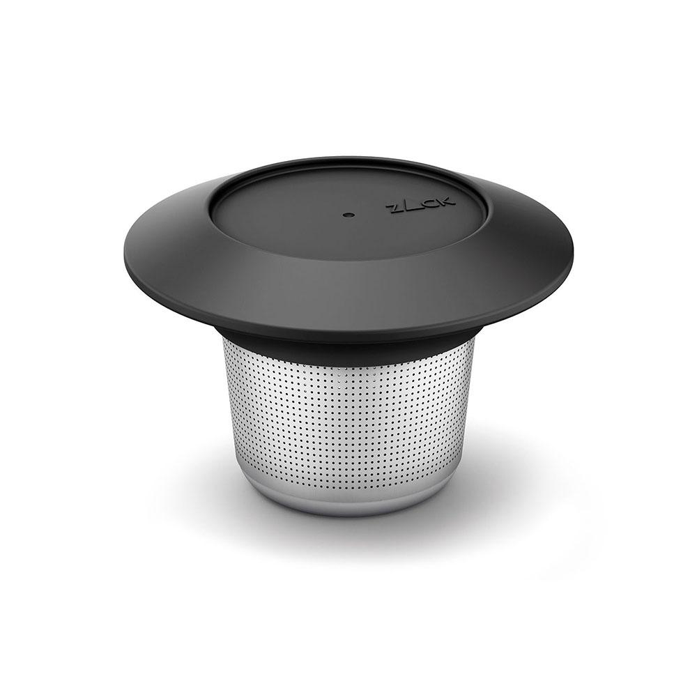 Zack Colador de Té de Plástico con Tapa Múltiple Malla Fina 0,5mm Libre de BPA para Tazas y Jarras hasta 8,5cm Diámetro 9,4cm