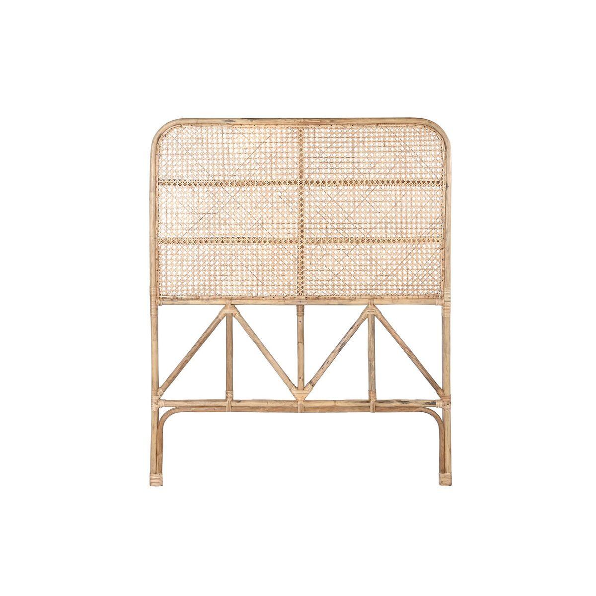 DKD Home Decor Bali1 Cabecero Cama Balines de Ratan y Bambu Marron para Cama 80-105cm (129x102.5 cm)