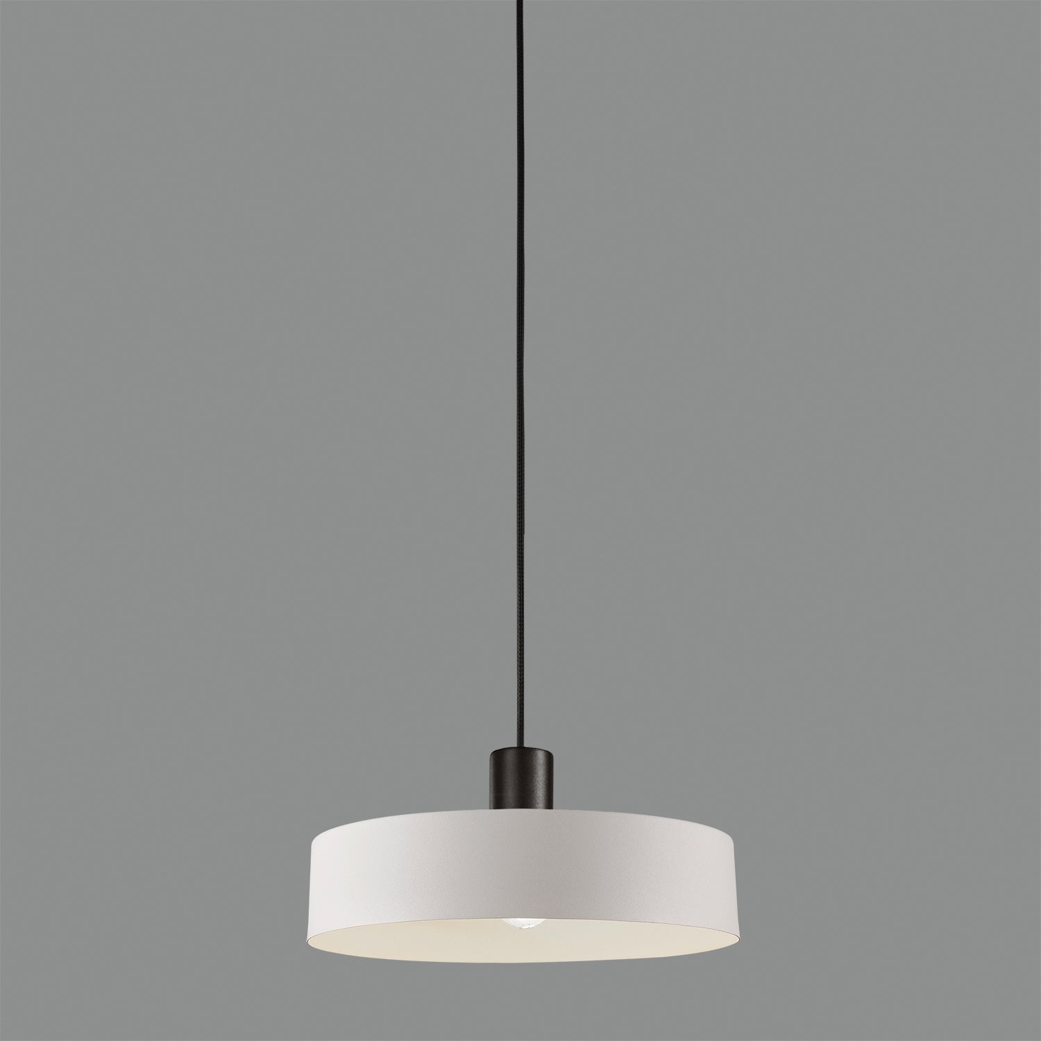 ACB Jarvis Lámpara de techo colgante 3708/30 Blanco Text, Kit Negro Text., LED E27 15W, C3708082B