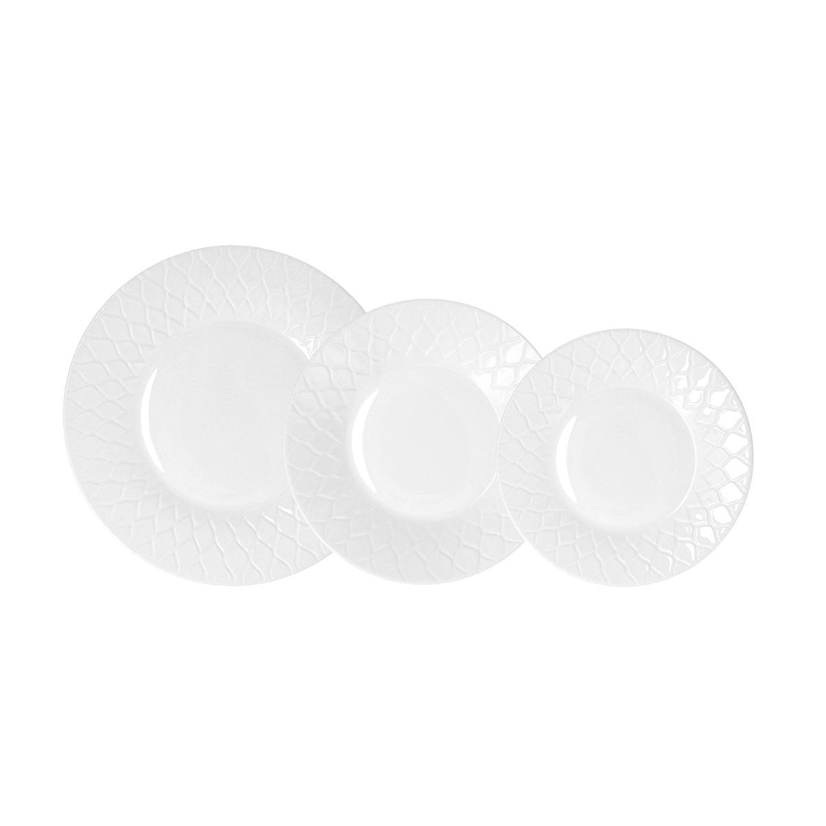 Luminarc Vajilla Amario de Vidrio Opal 12 Piezas para 4 Personas, Apto Lavavajillas, Microondas y Resistente al Choque Térmico