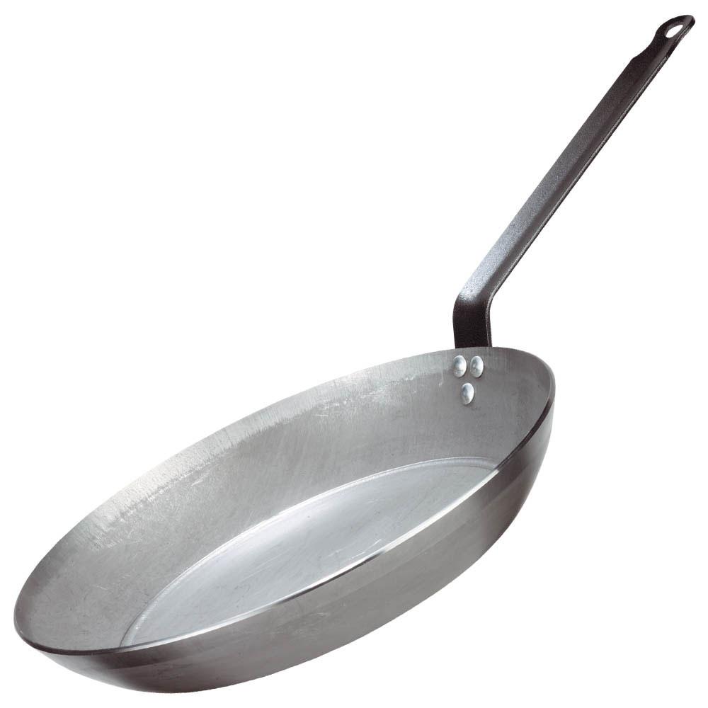 GSW Sartén de Hierro Lyoner Eisen d.36 cm, 4 Unidades, Apta para Inducción, Gas, Horno y todo tipo de cocinas, 4.2 L