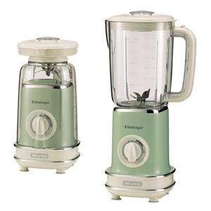 Ariete 568/14 Batidora de Vaso Vintage Verde 1.5L, 6 Cuchillas Acero Inoxidable, Función Pulse