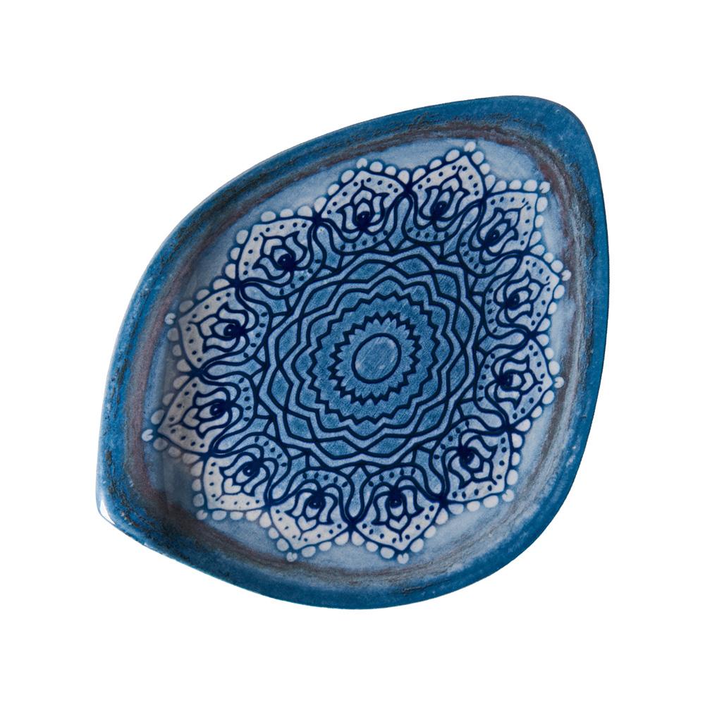 Avet Plato Postre Irregular Serie HAWAII 24x18 cm (12 Unidades) Colección Blue Voyage