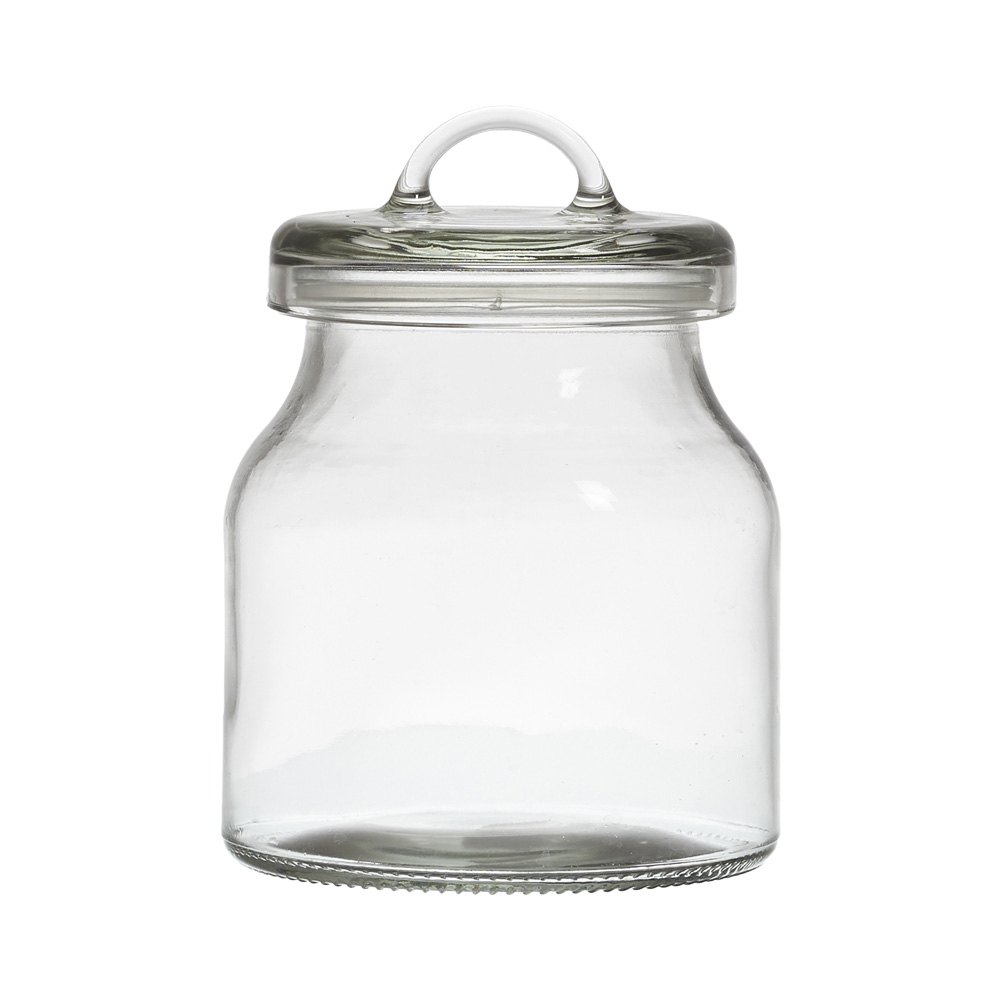 Cook Concept Bote de Cristal 1,3 L con Tapa y Asa para Conservar Alimentos