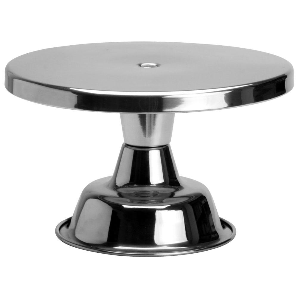 1946 Pastelera de Acero Inoxidable con Pie | 4 Alturas Combinables | Diámetro 25 cm | Ideal para Buffet y Presentación de Comida