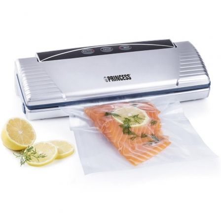 Princess 492967 Envasadora al vacío 110W - Bomba 9 L/min 85 kPa, mantiene alimentos frescos 5 veces más, incluye 10 bolsas