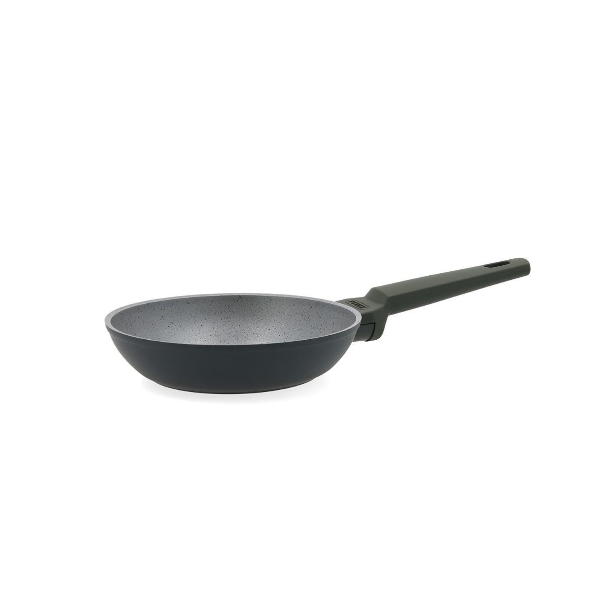 Pyrex Geoh Sartén Antiadherente 4 Capas Aluminio Forjado 20 cm Apta Inducción Mango Soft Touch Negro Garantía 10 Años