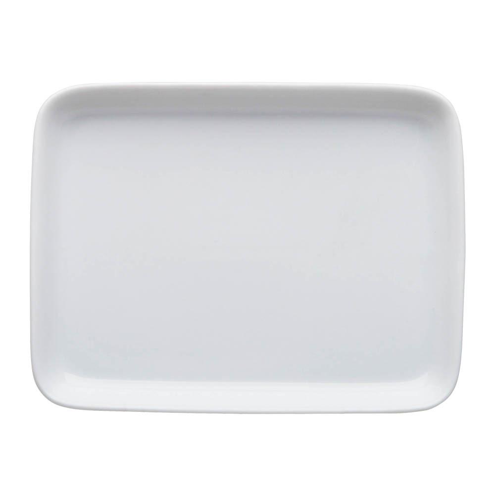 Avet Fuente de Porcelana rectangular 19x15 cm, altura 2,5 cm Colección Speciality - Pack de 6 unidades